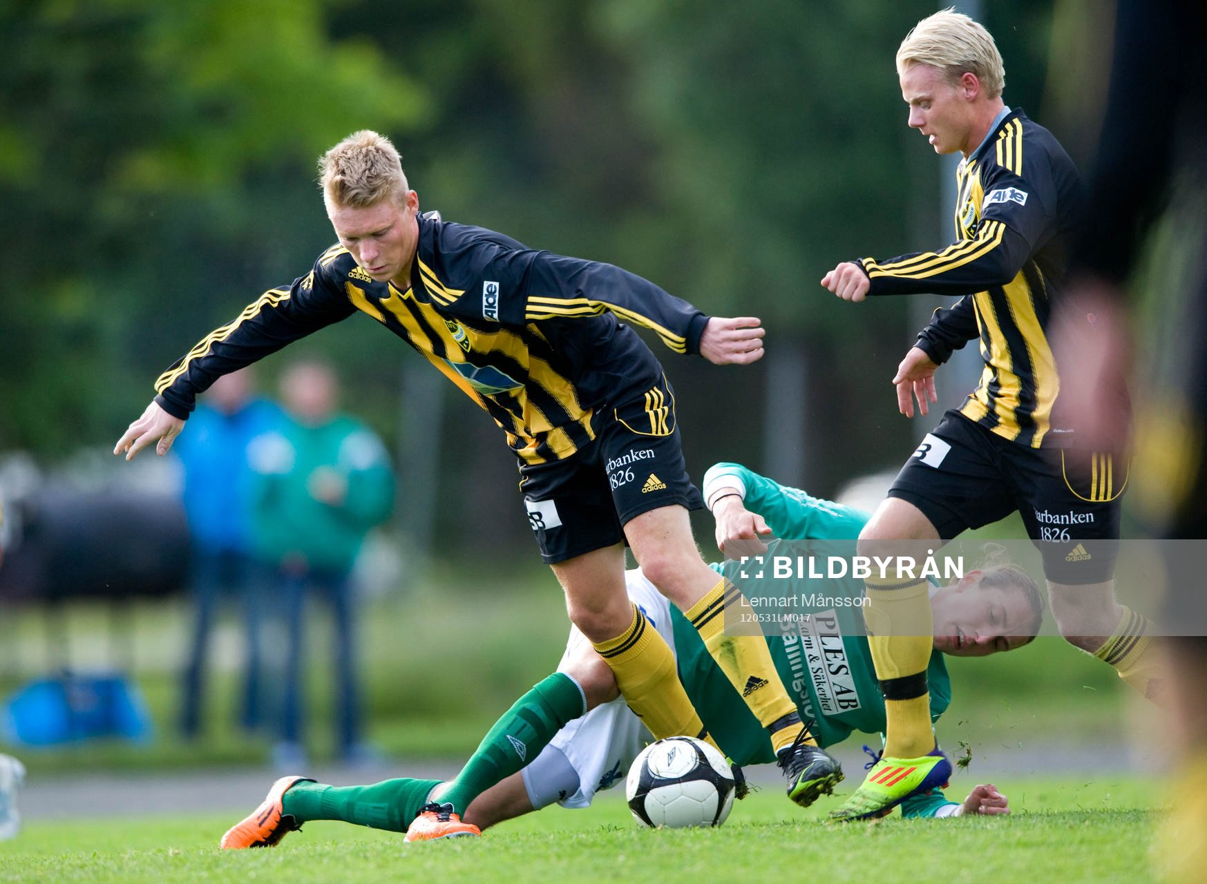 Joel Svensson, IFK Hässleholm och Kristian Eriksson,