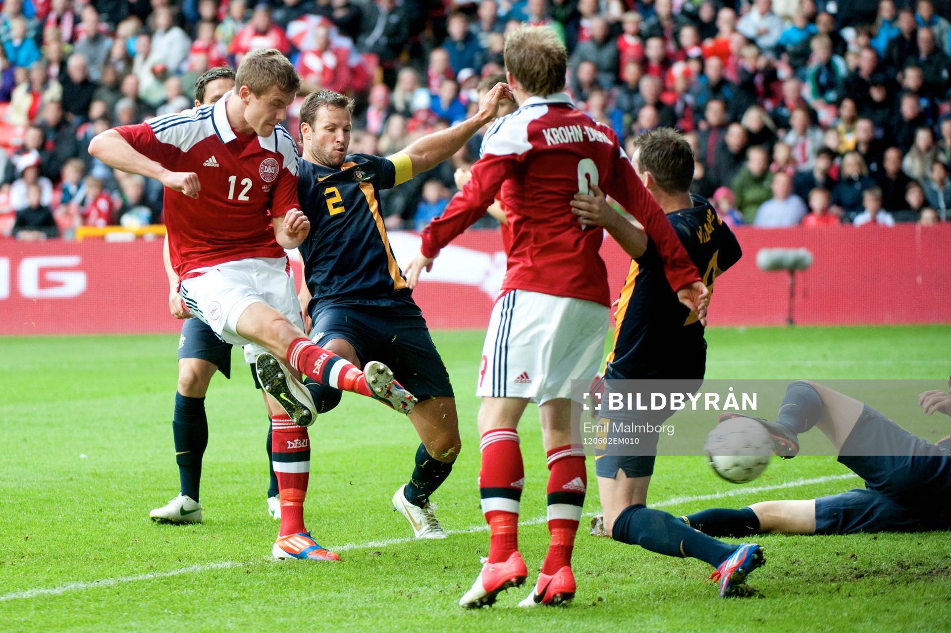 Andreas Bjelland, Danmark är framme på returen och gör