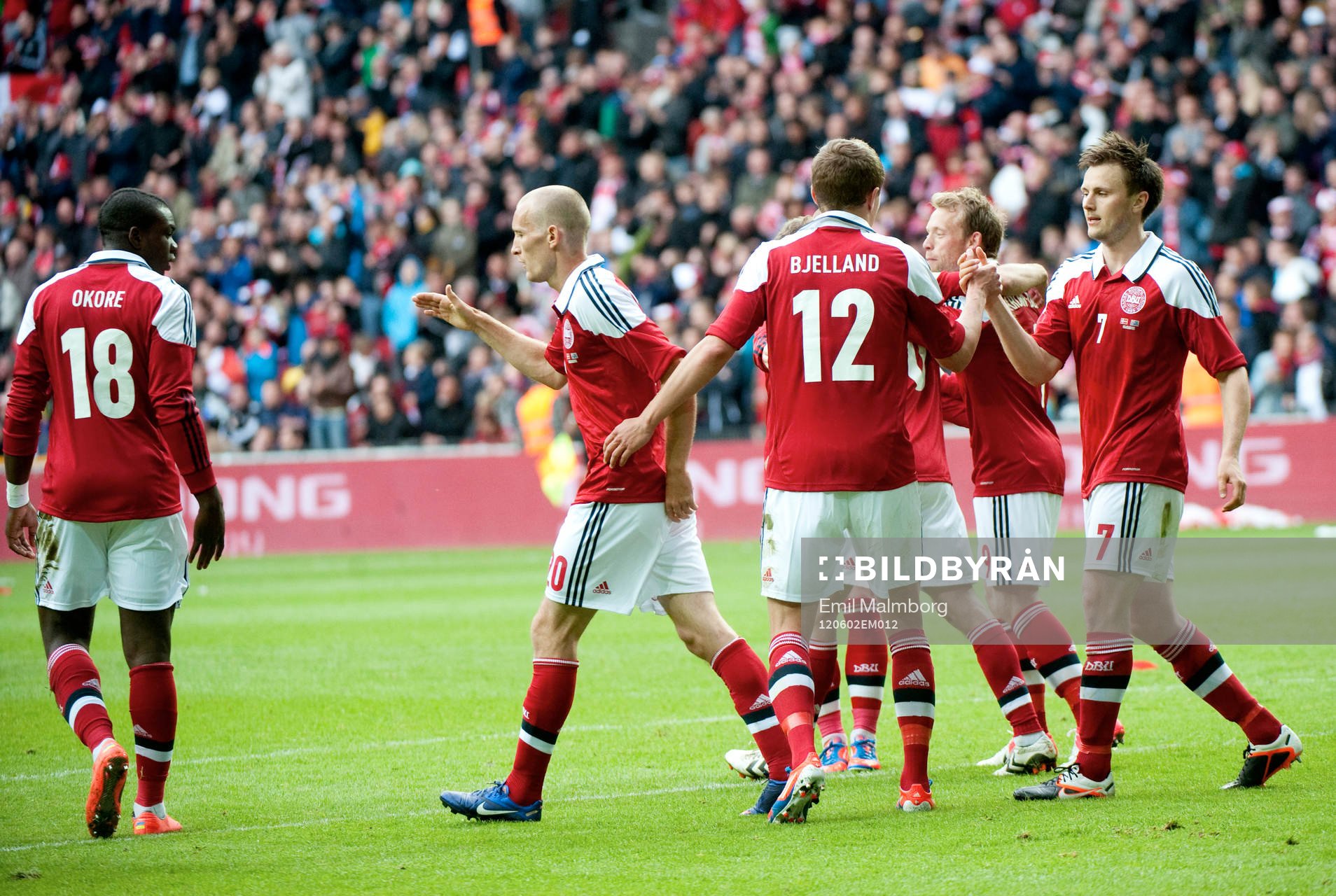 Andreas Bjelland, Danmark. Jubel