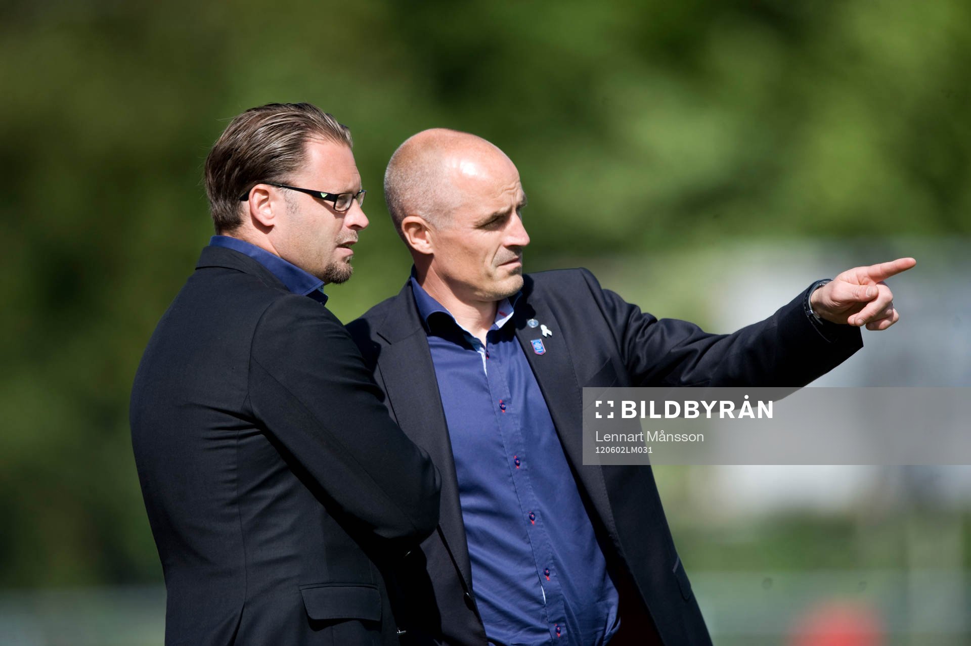 Joakim Persson och Magnus Arvidsson, tränare