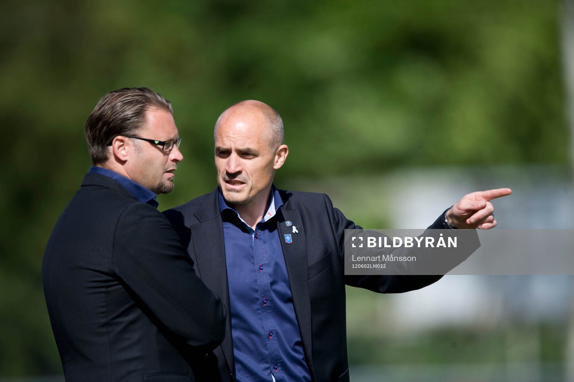 Joakim Persson och Magnus Arvidsson, tränare