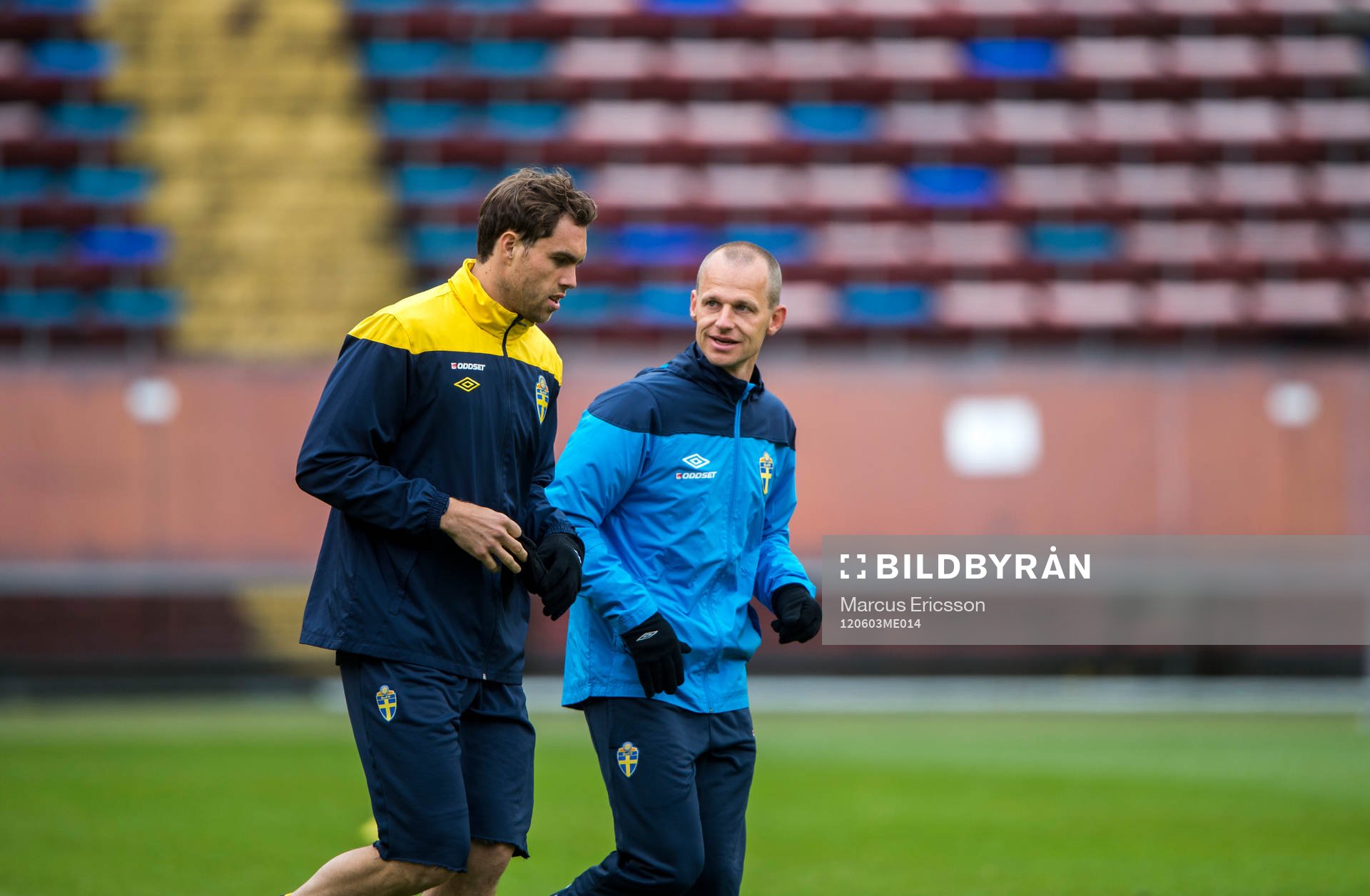 Johan Elmander rehabtränar