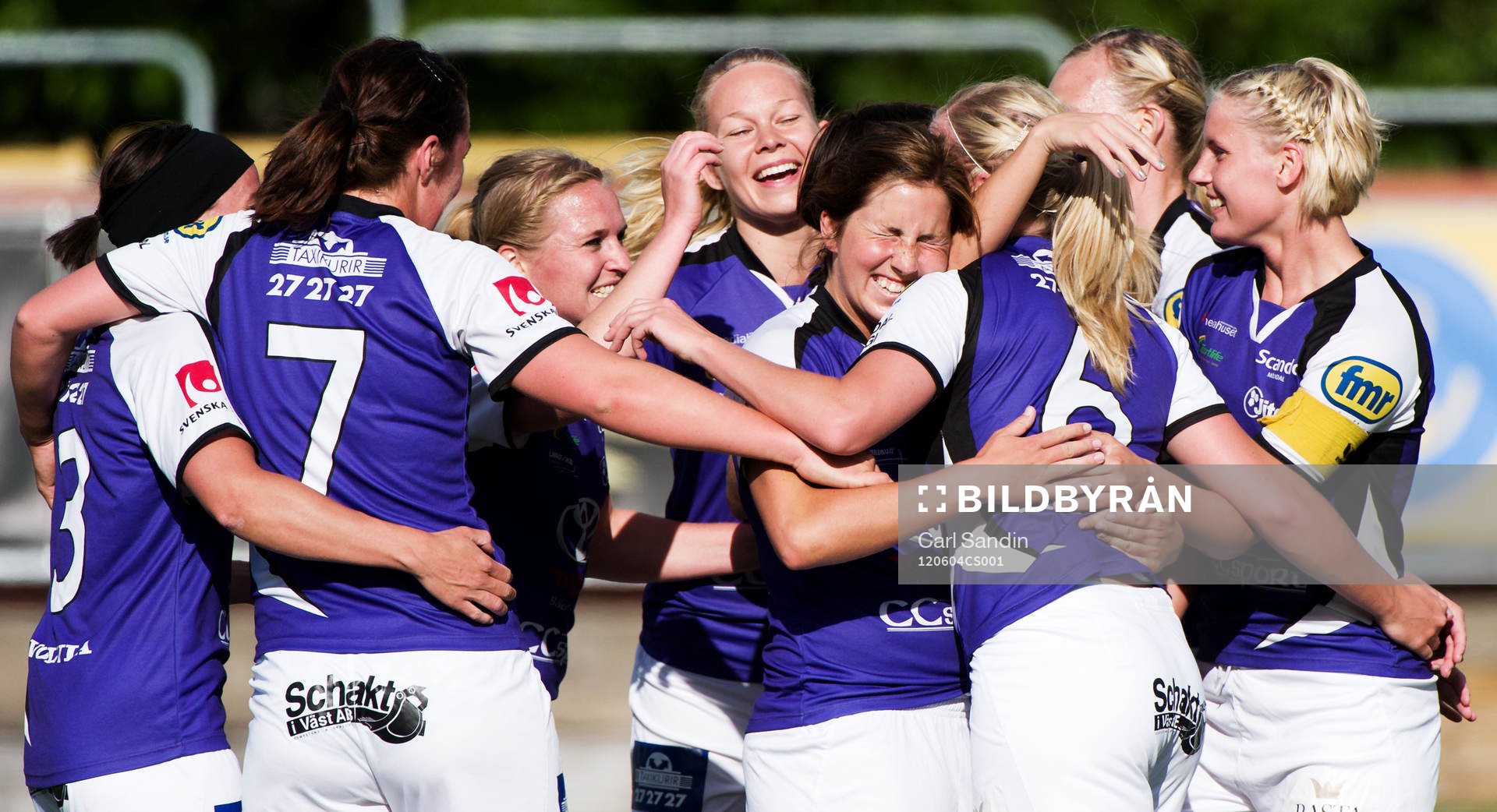  Jitex, jubel efter 2-0 av Kathlene Fernström, Jitex.