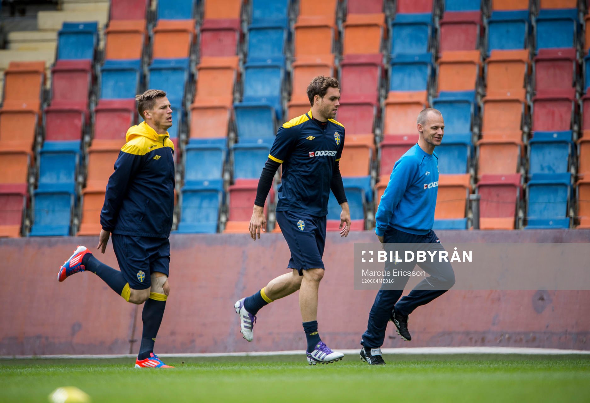 Markus Rosenberg och Johan Elmander tränar på egen hand