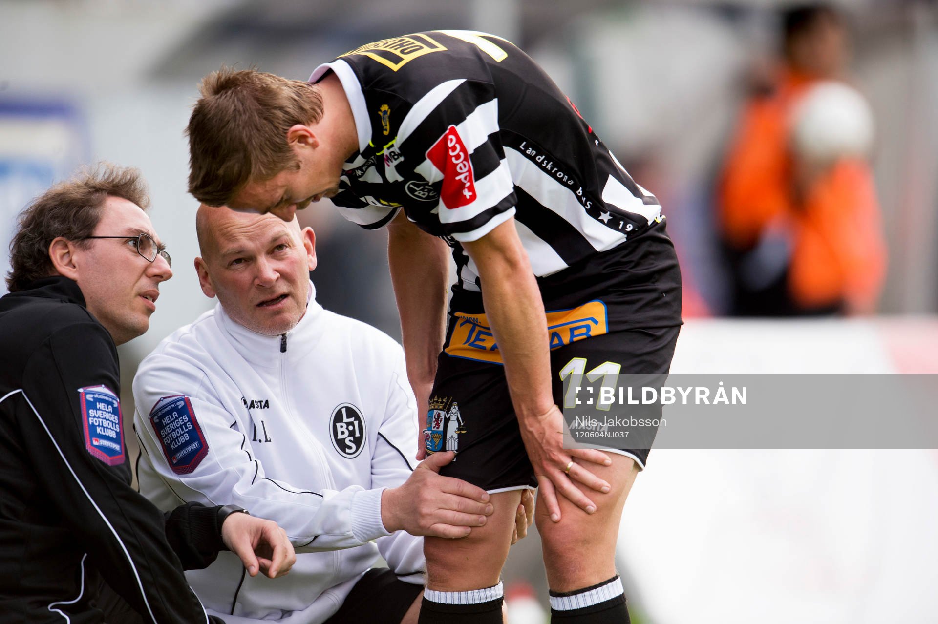  Fredrik Olsson, Landskrona skadad, skada.