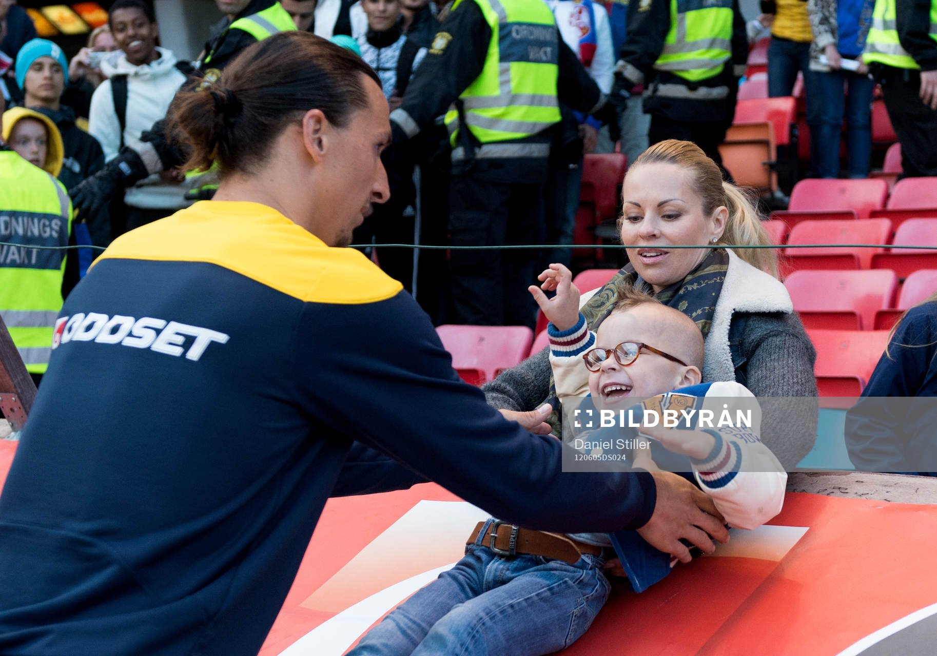 Zlatan Ibrahimovic, Sverige, med sonen Vincent