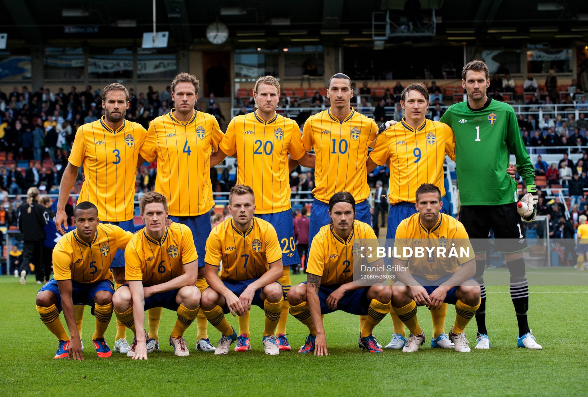 Sveriges startelva: Olof Mellberg, Andreas Granqvist, Ola