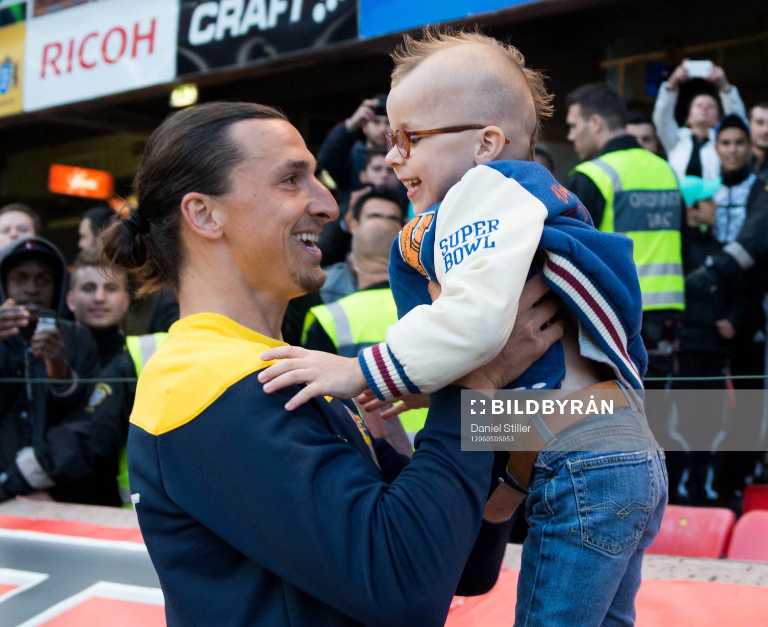 Zlatan Ibrahimovic, Sverige, med sonen Vincent