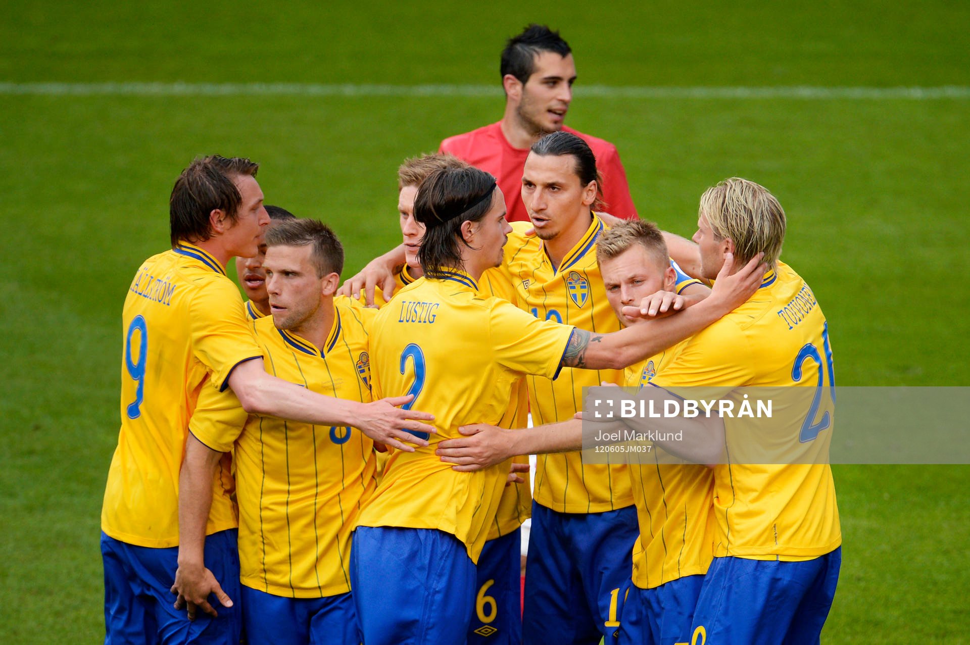 Kim Källström, Anders Svensson, Mikael Lustig, Zlatan