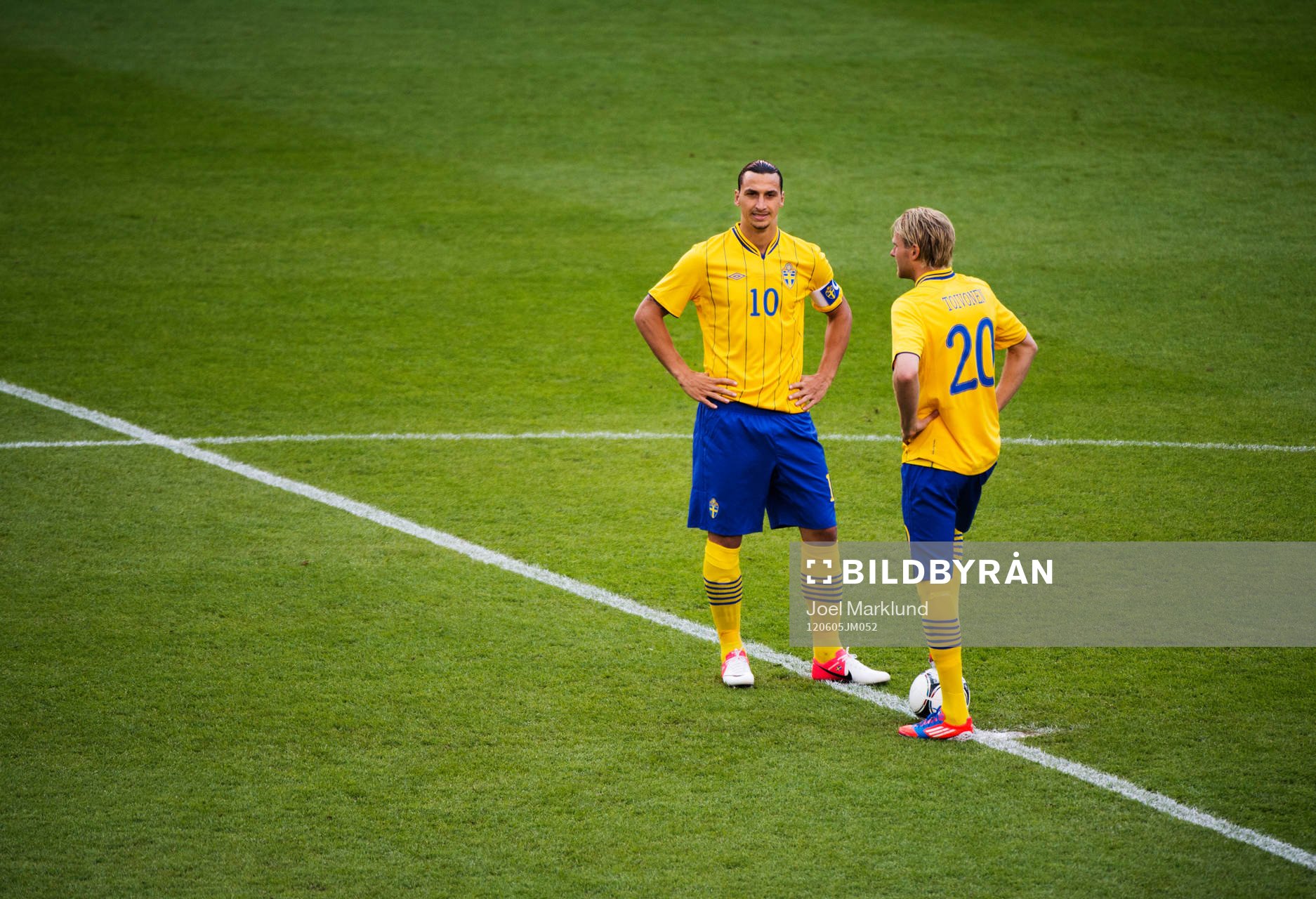 Zlatan Ibrahimovic och Ola Toivonen, Sverige