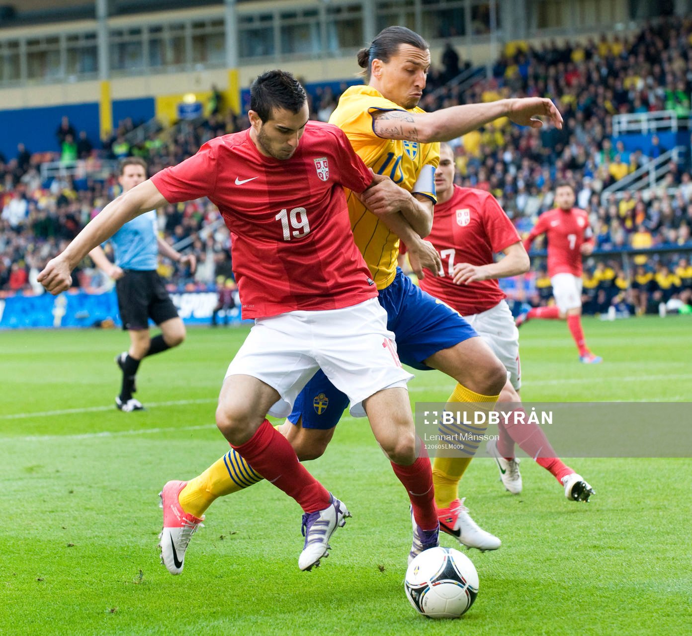 Zlatan Ibrahimovic, Sverige och Nikola Maksimovic, Serbien