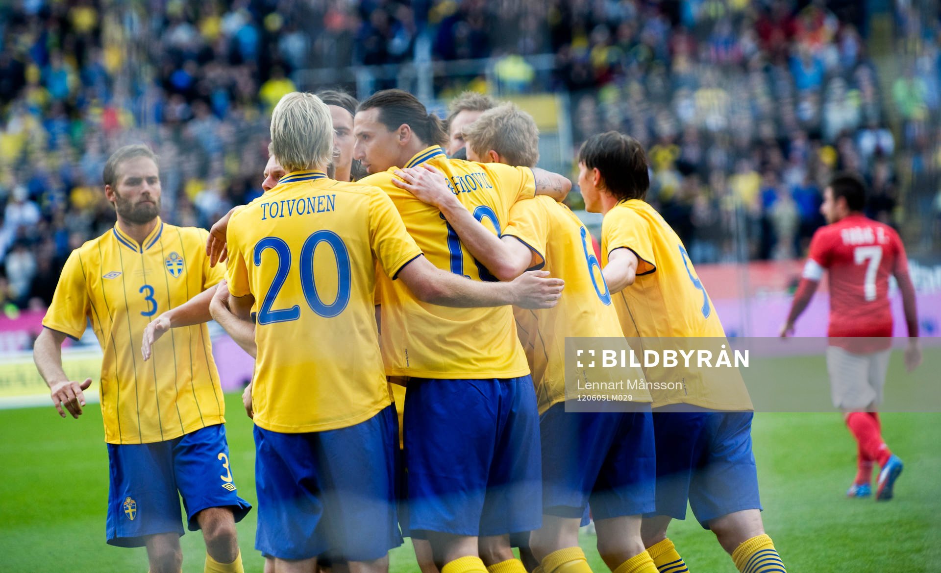 2-1, Straff, Zlatan Ibrahimovic, Sverige. Jubel