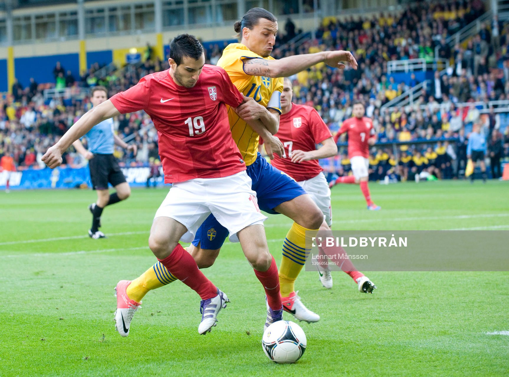 Zlatan Ibrahimovic, Sverige och Nikola Maksimovic, Serbien