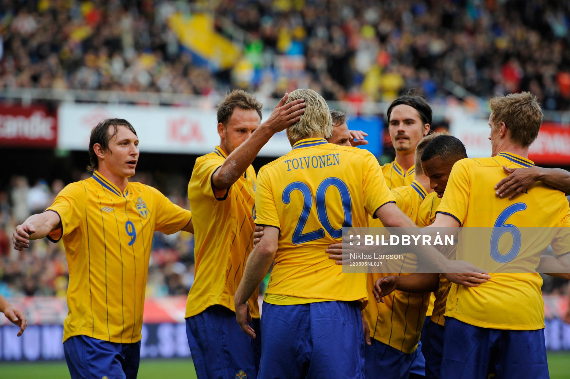 Kim Källström, Andreas Granqvist, Ola Toivonen, Mikael