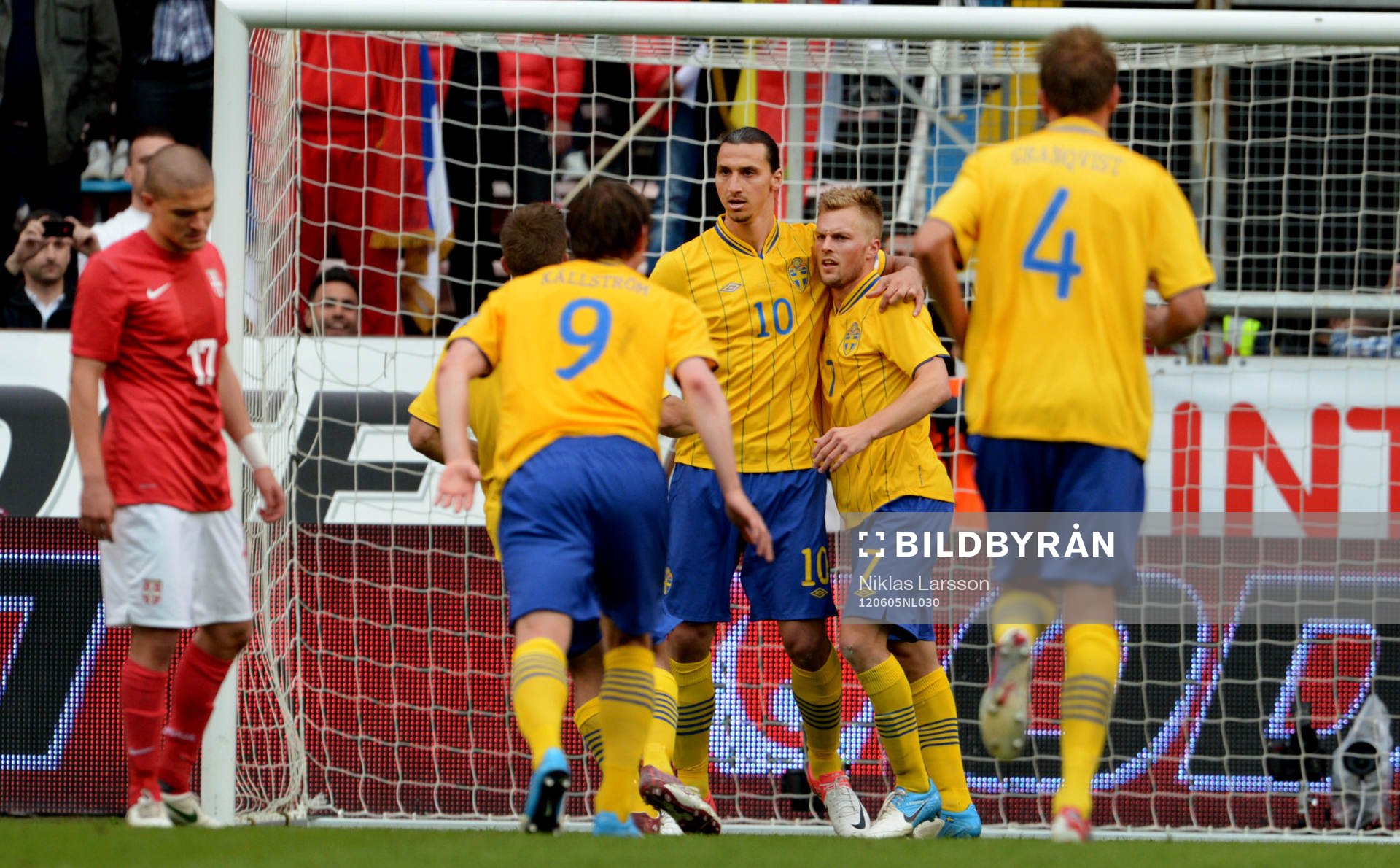 Kim Källström, Zlatan Ibrahimovic, Sebastian Larsson,