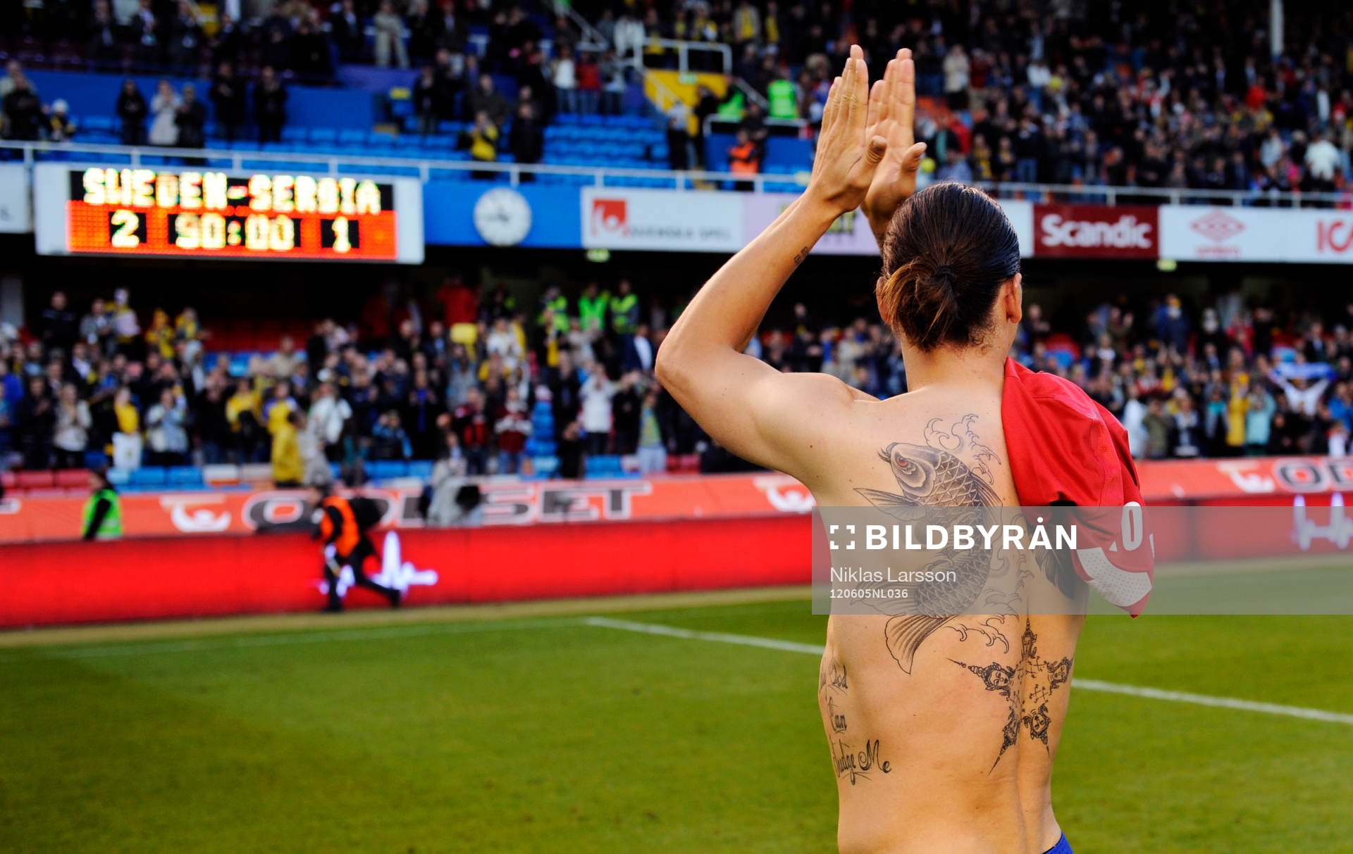 Zlatan Ibrahimovic, Sverige. Tatuering