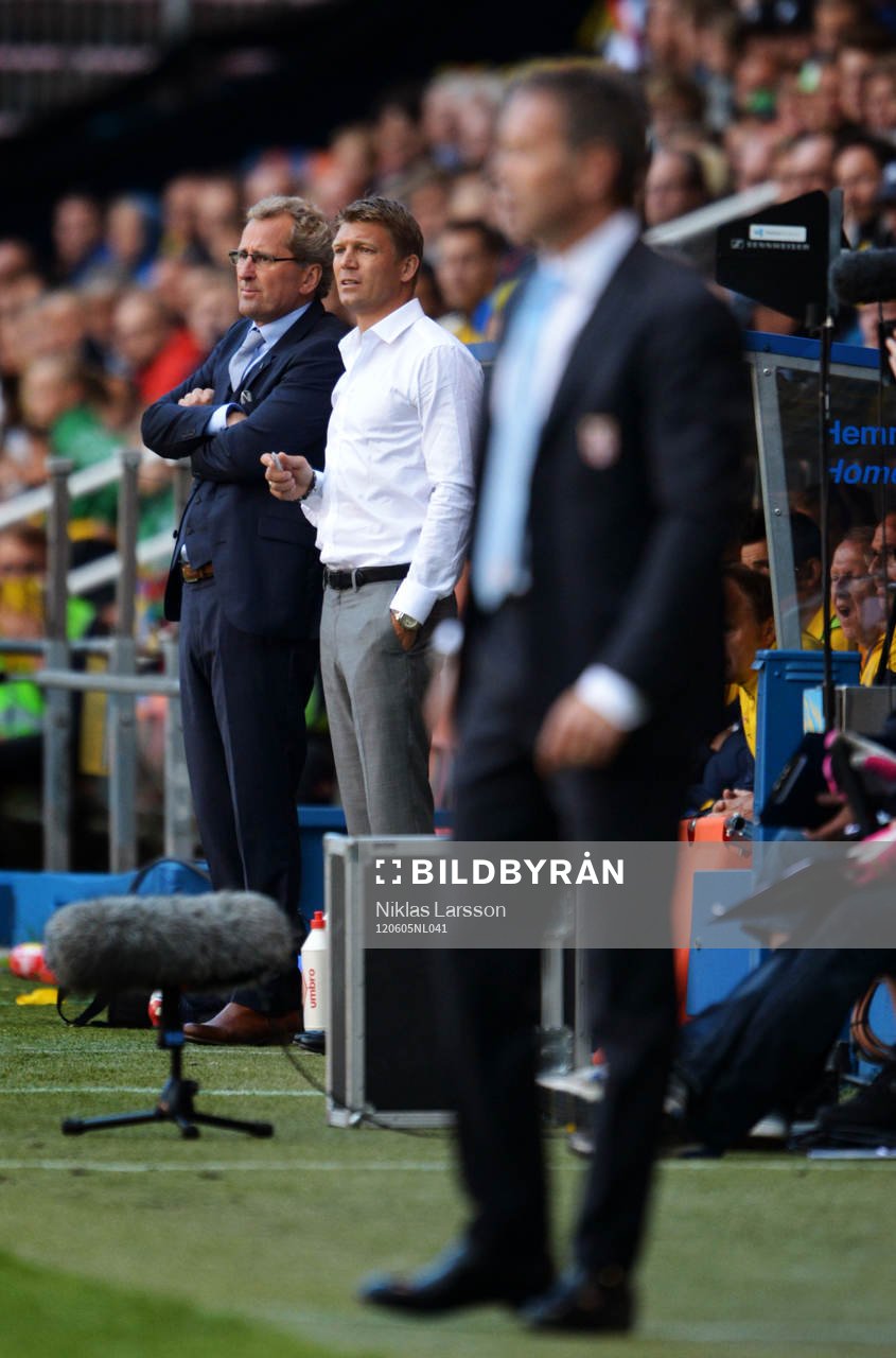Erik Hamrén, förbundskapten, Marcus Allbäck, players