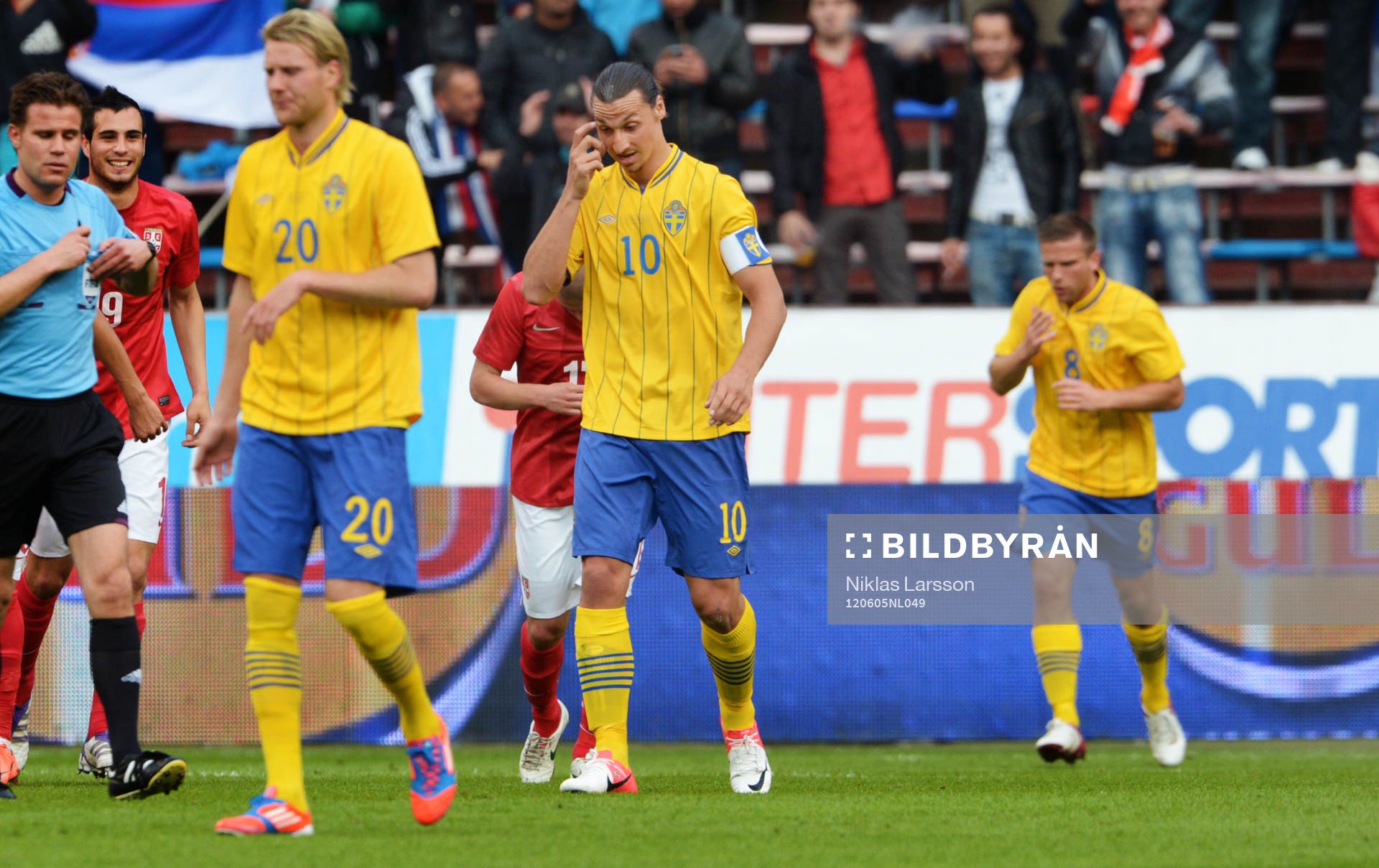 Ola Toivonen, Zlatan Ibrahimovic, Anders Svensson, Sverige