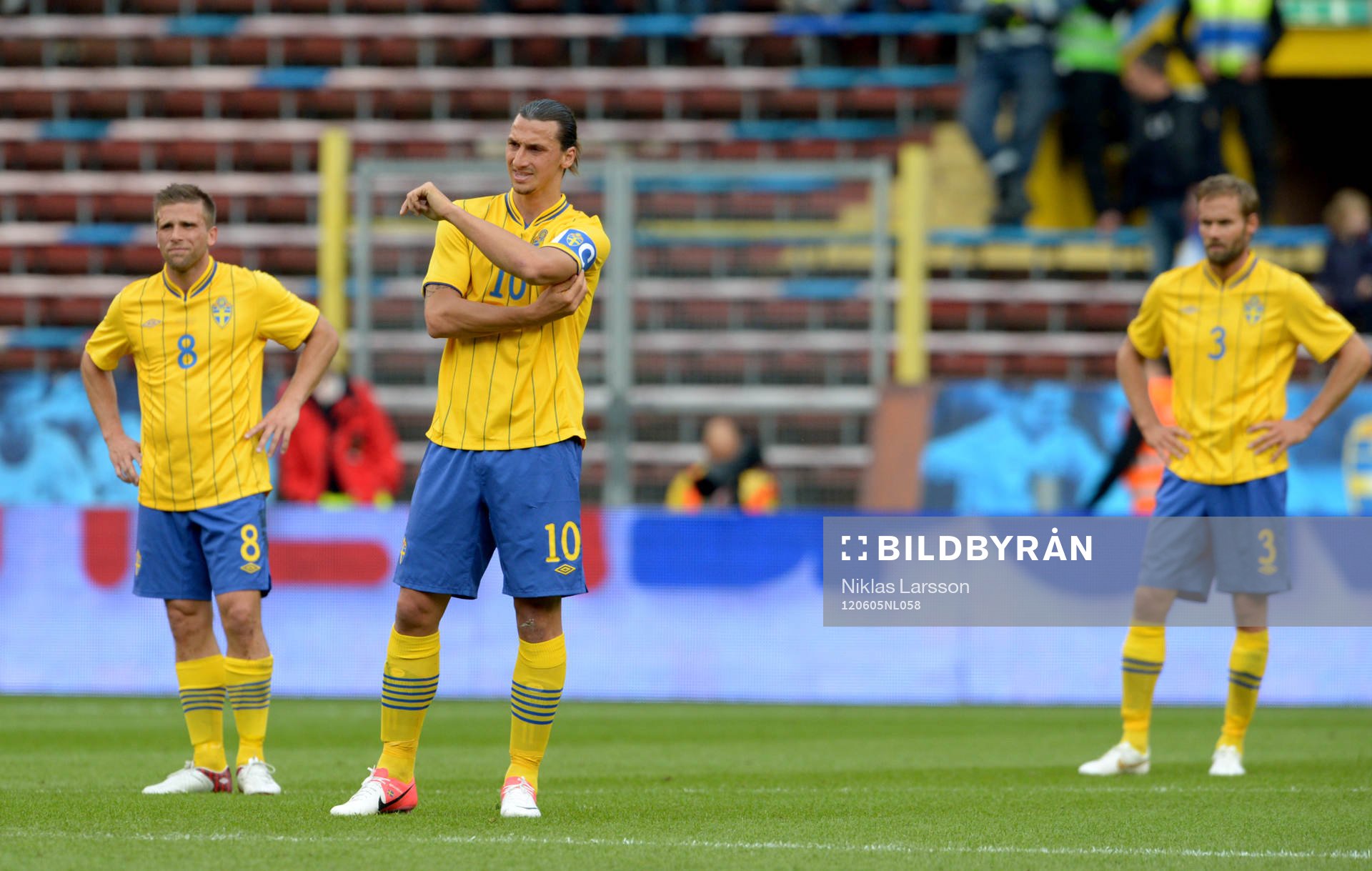 Zlatan Ibrahimovic Anders Svensson och Olof Mellberg,