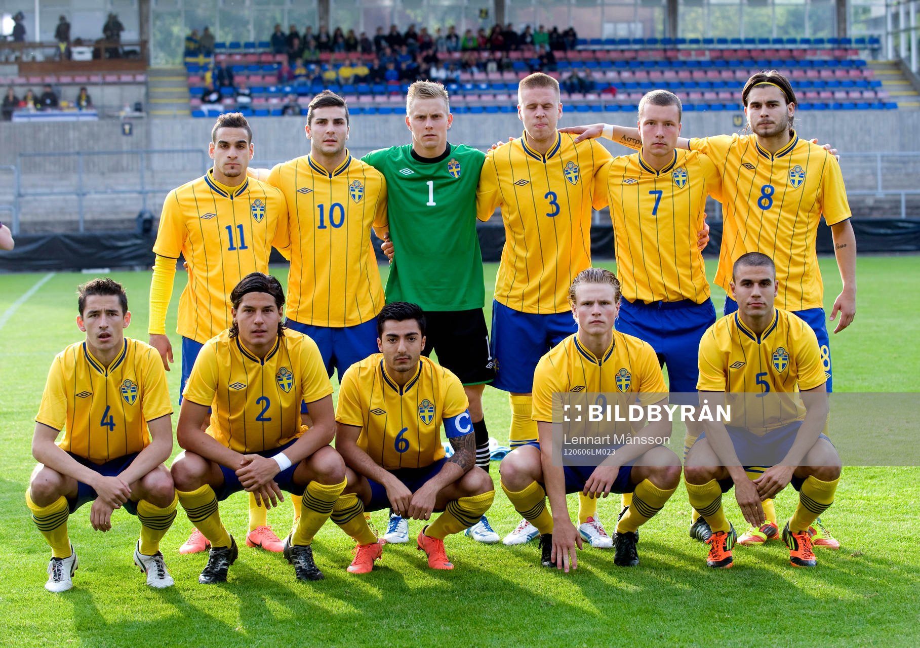 Sverige, startelva, lagbild, bak frv, Mervan Celik, Mikael