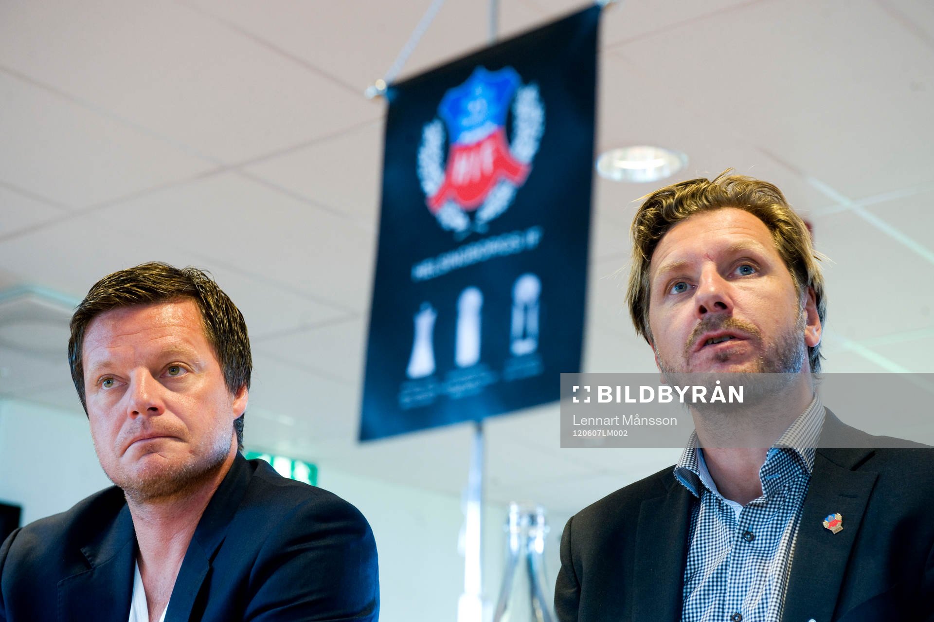 Stefan Schwarz, tränare och Jesper Jansson, sportchef