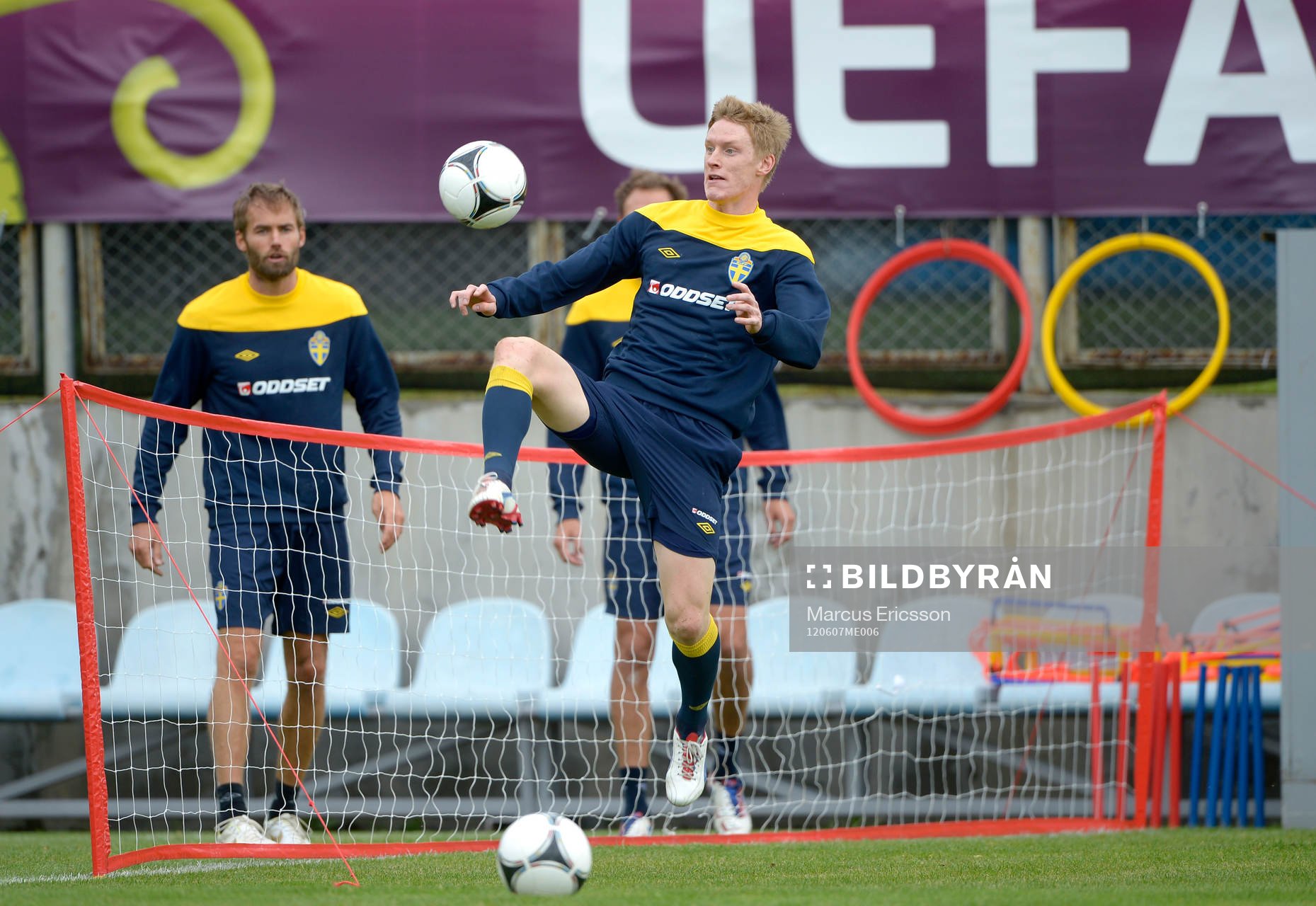 Sveriges första träning i Kiev. Rasmus Elm