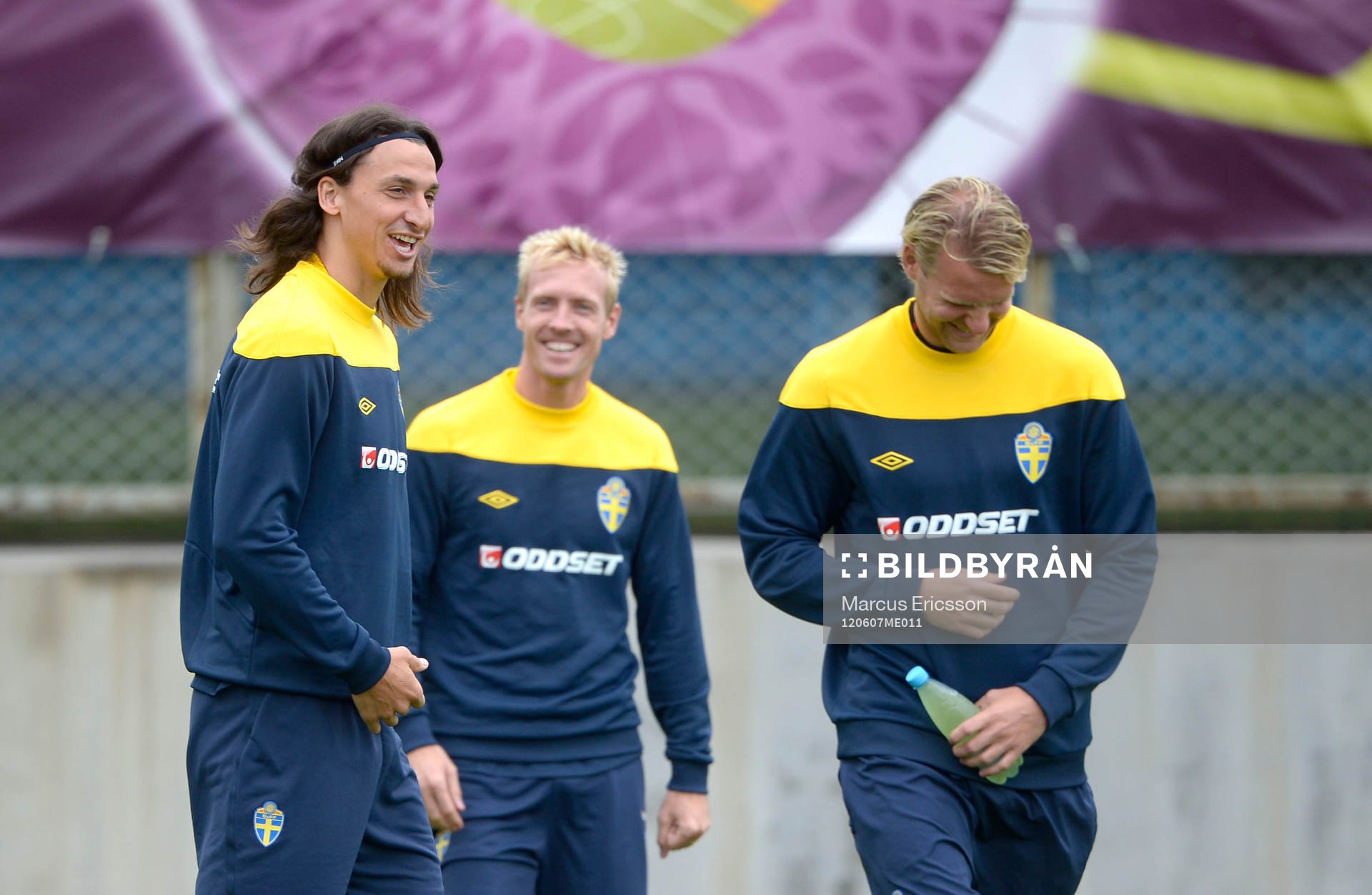 Sveriges första träning i Kiev. Zlatan Ibrahimovic,