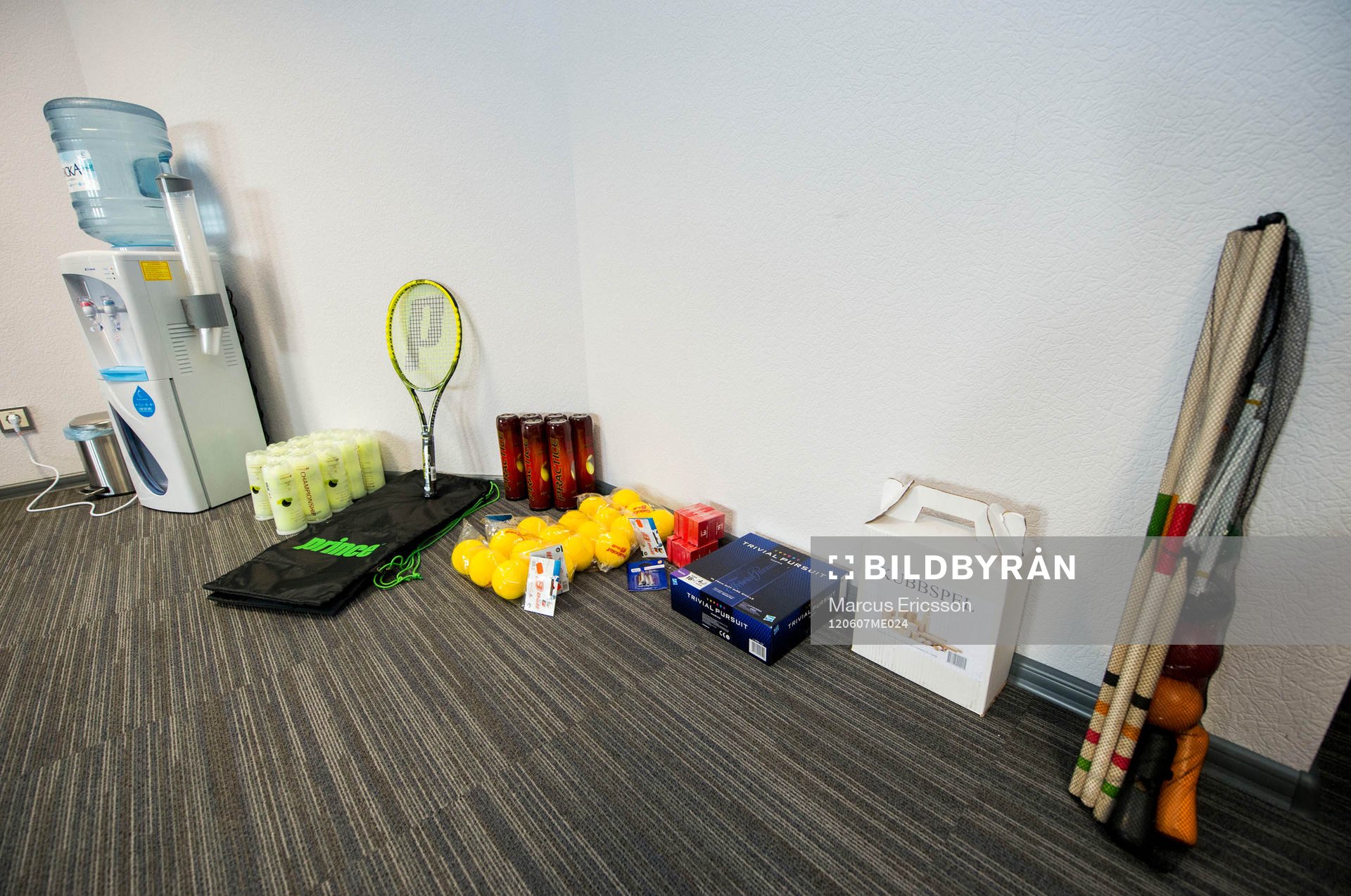 Rundvisning på spelarhotellet. Spelarhotell, hotell. Spel,