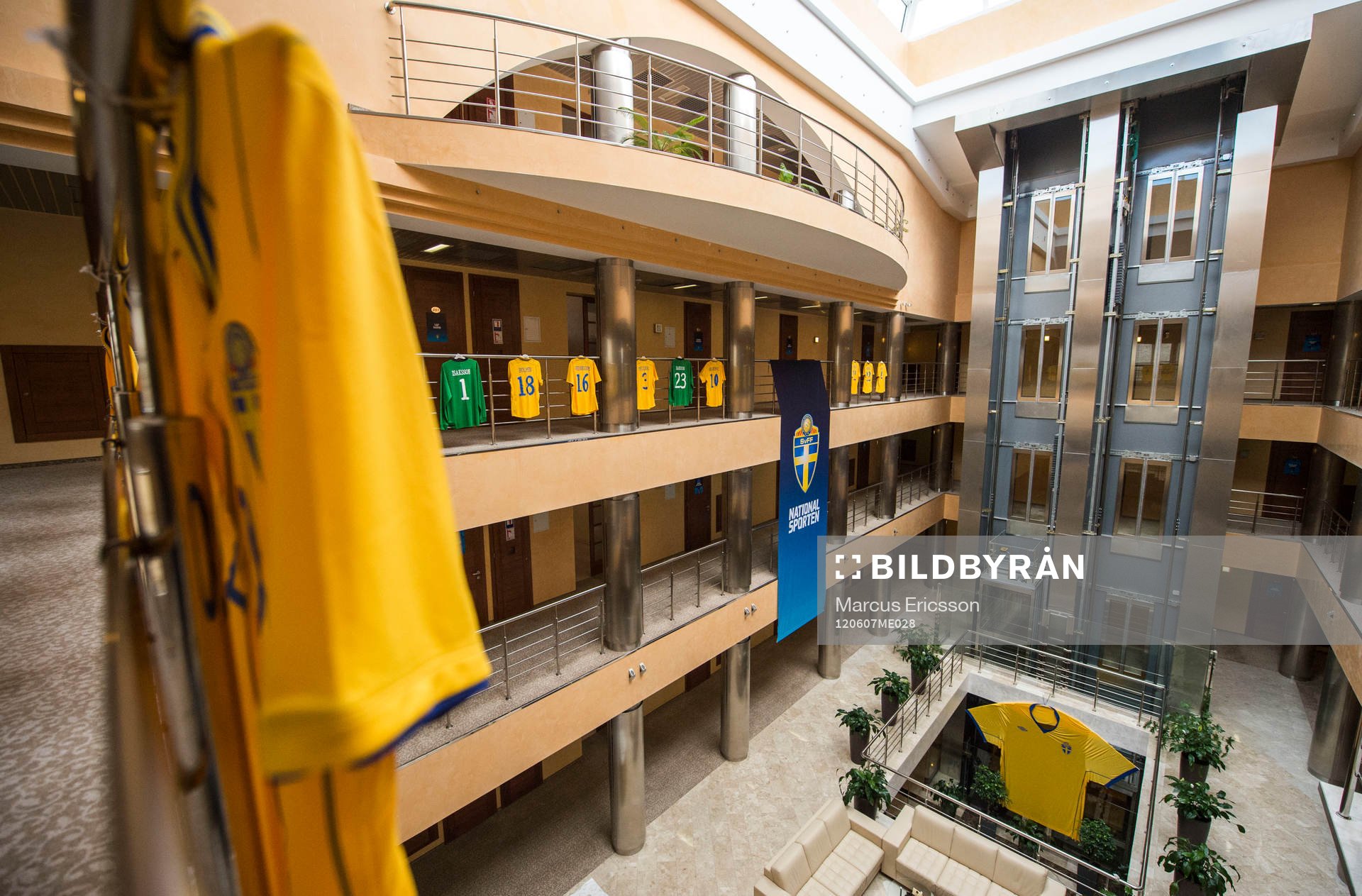 Rundvisning på spelarhotellet. Spelarhotell, hotell