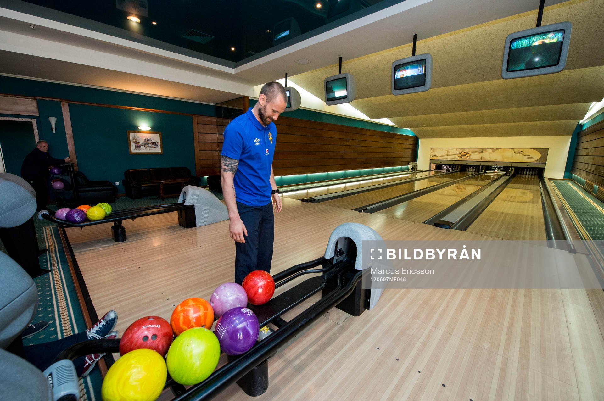 Rundvisning på spelarhotellet.  Spelarhotell, hotell.