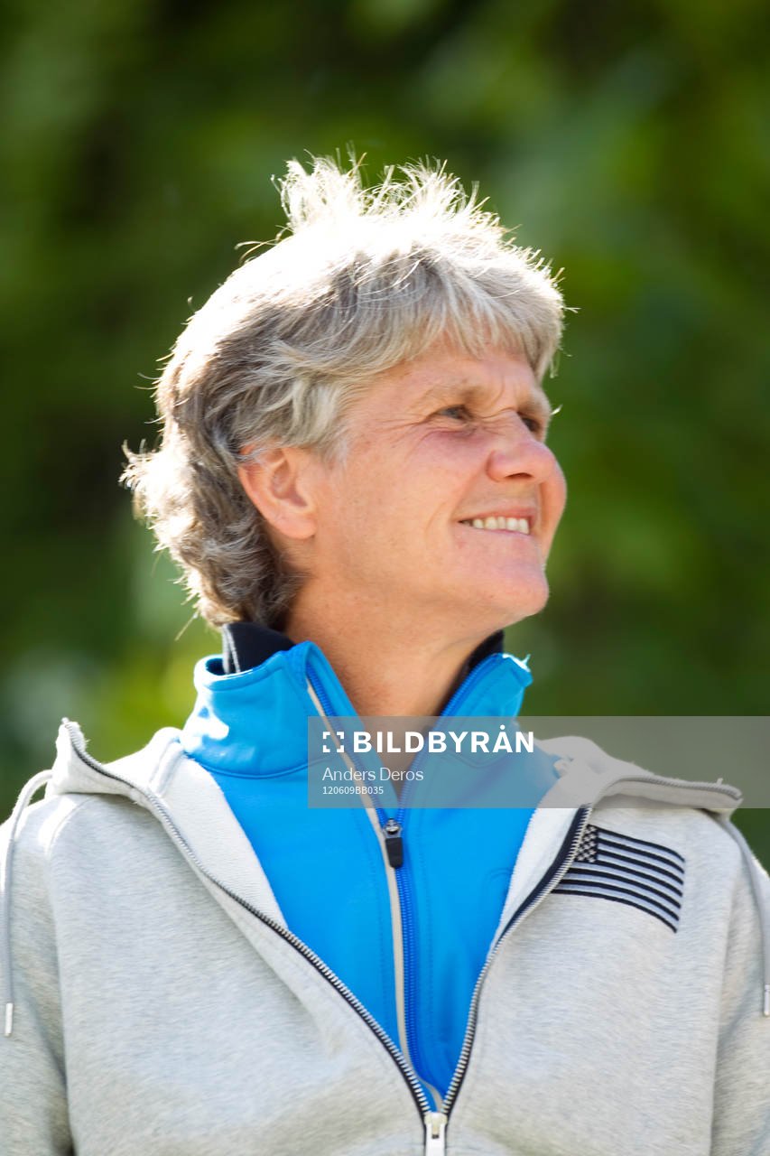  Forne Jitexspelaren och nuvarande tränare för USA:s damlag Pia Sundhage var på besök.
