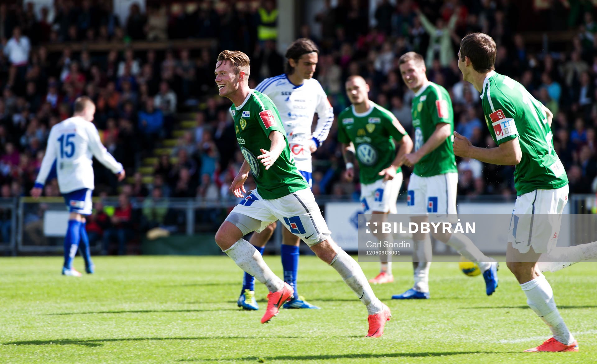  Tommy Thelin, Jönköping Södra, jubel 1-0.