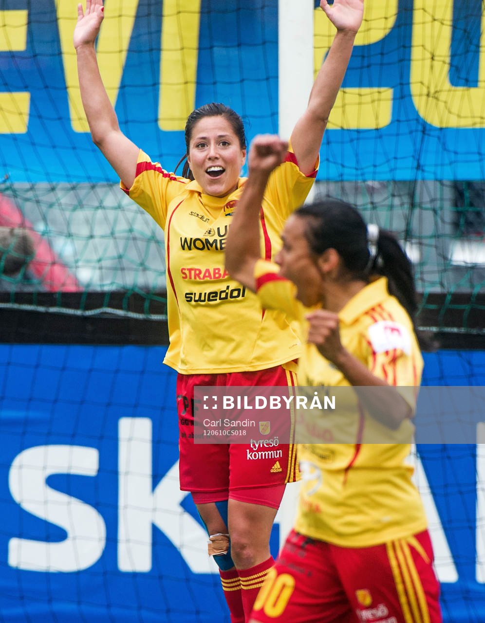  Madelaine Edlund, Tyresö, jubel.