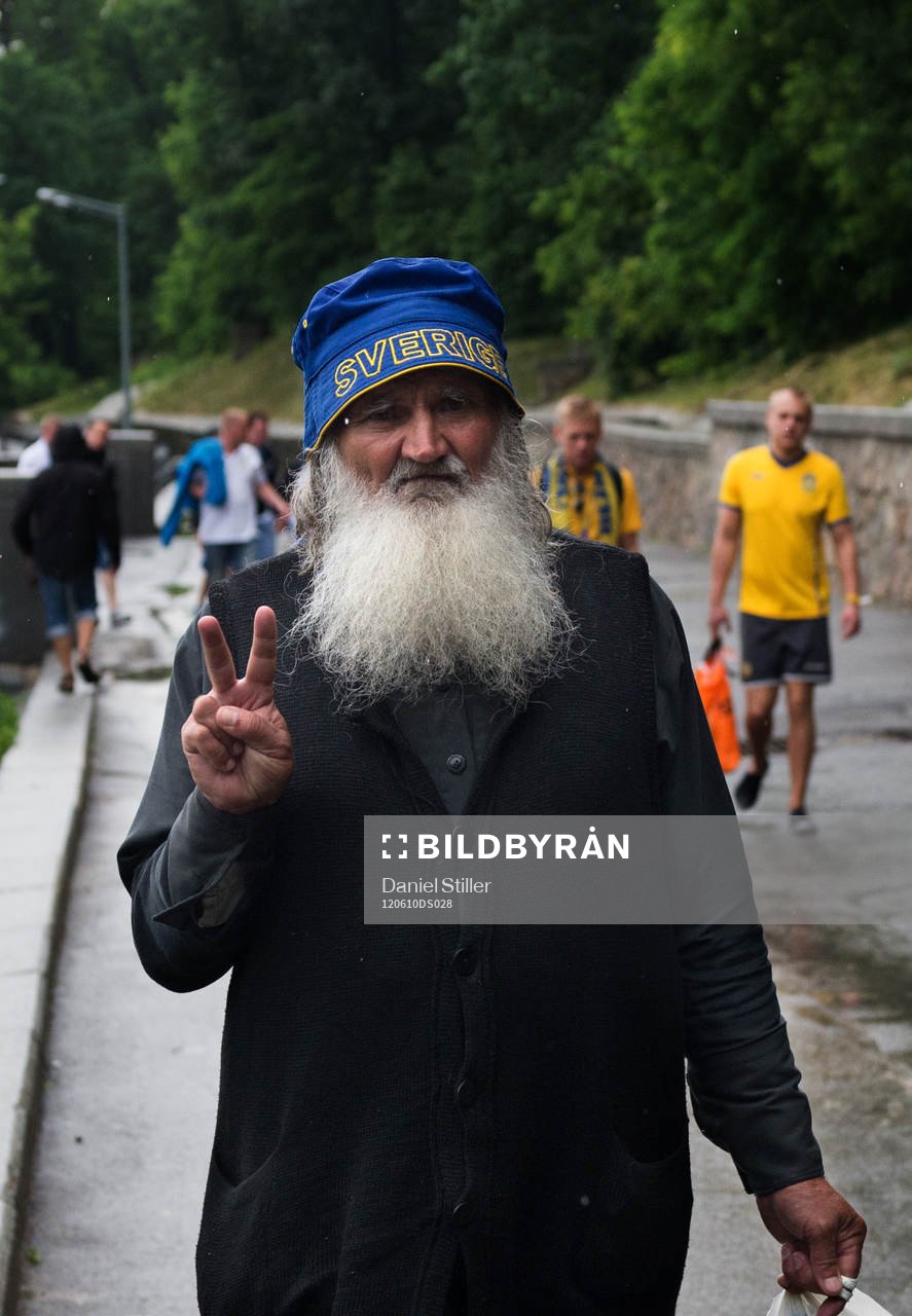 Camp Sweden, svenska supportrar. Fans, supporter, Sverige.