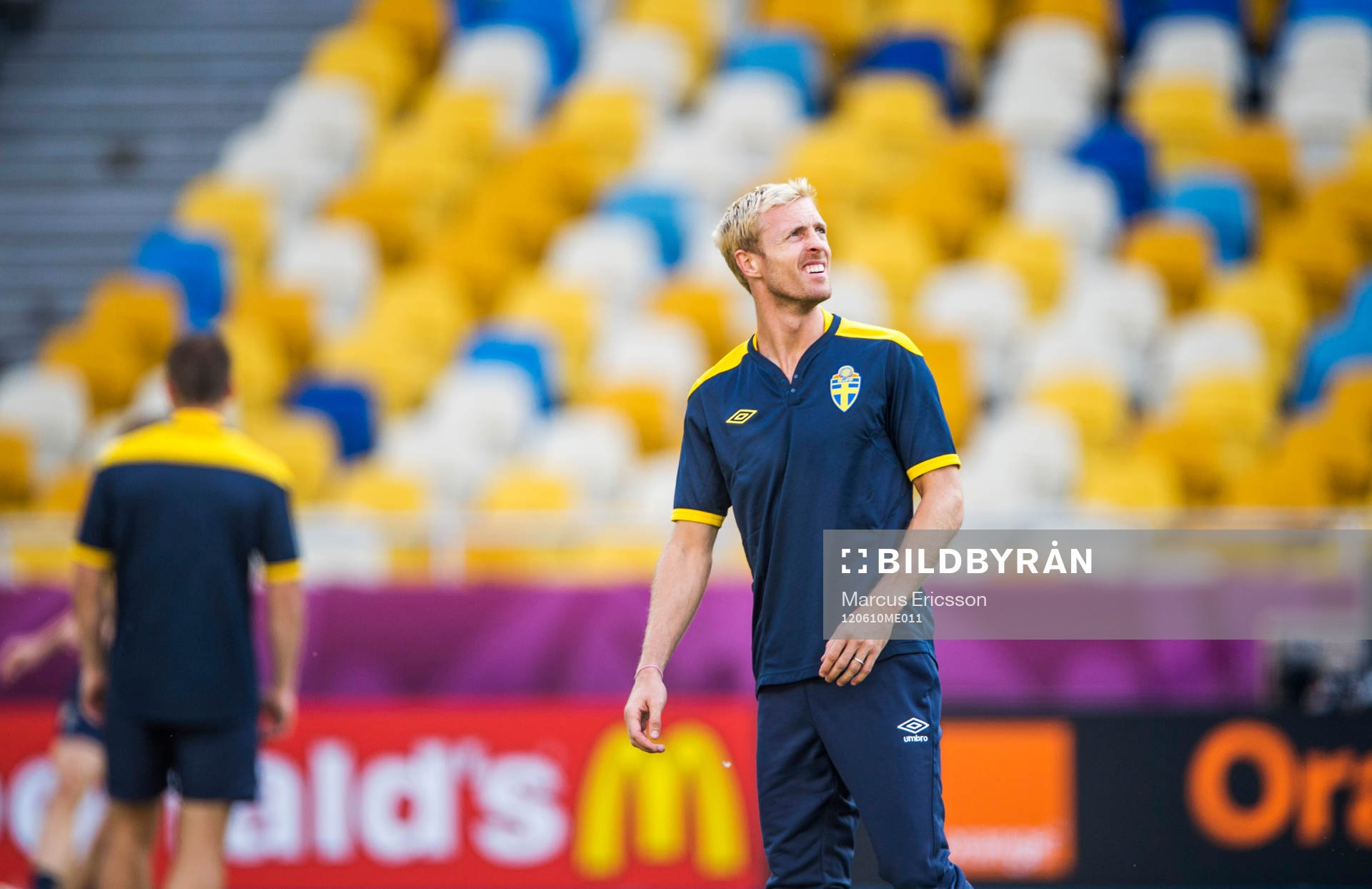 Sverige tränar på Olympia Stadion