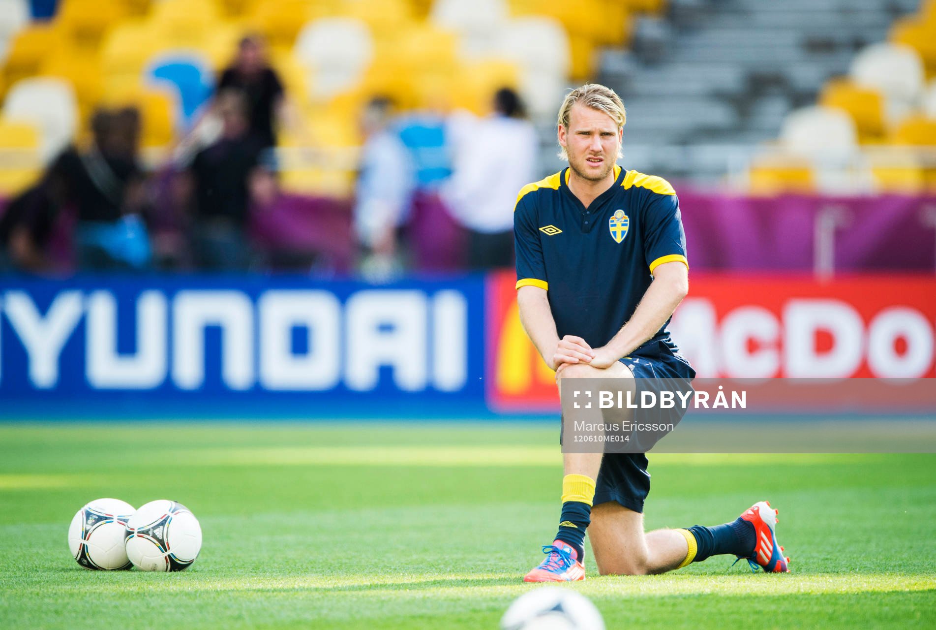 Sverige tränar på Olympia Stadion