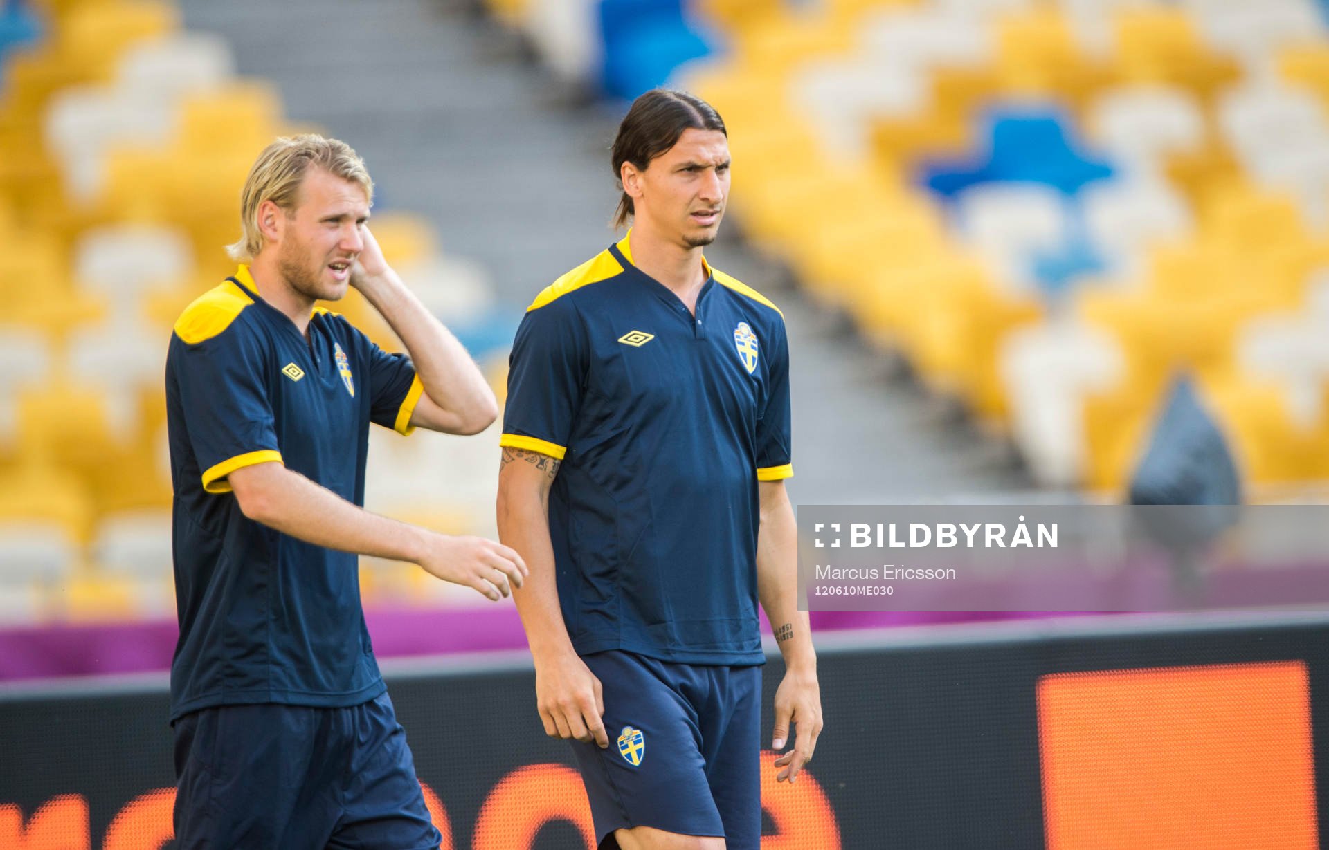 Sverige tränar på Olympia Stadion