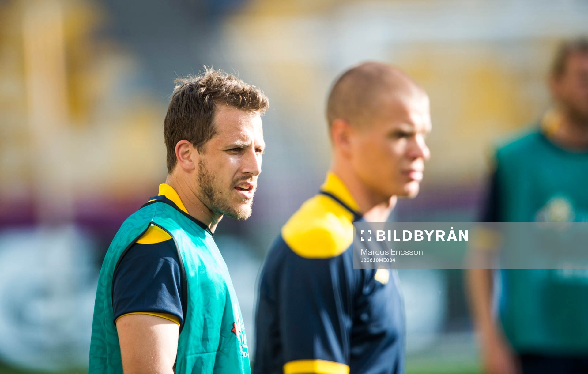 Sverige tränar på Olympia Stadion