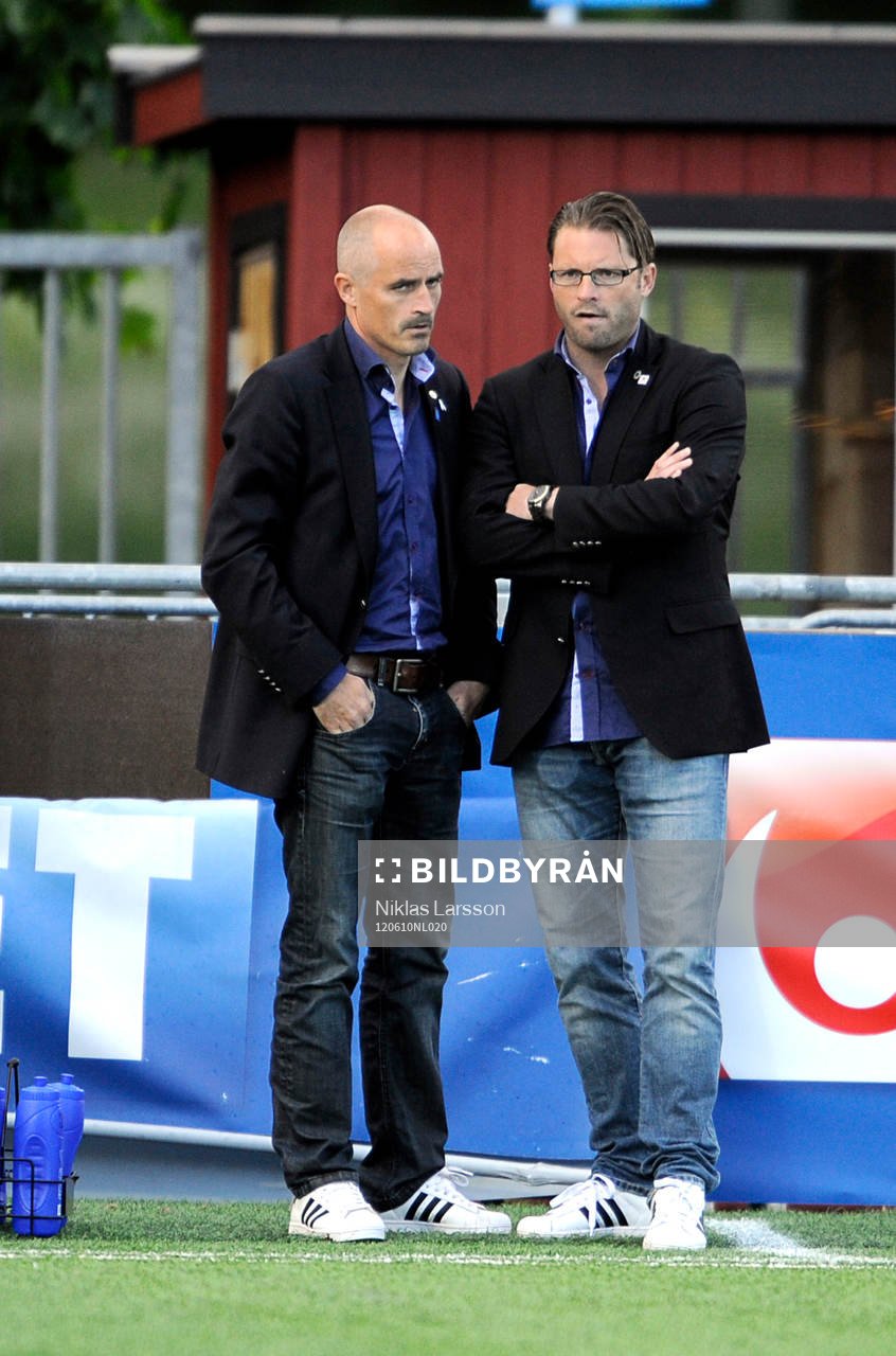 Joakim Persson (höger) tränare och Magnus Arvidsson,