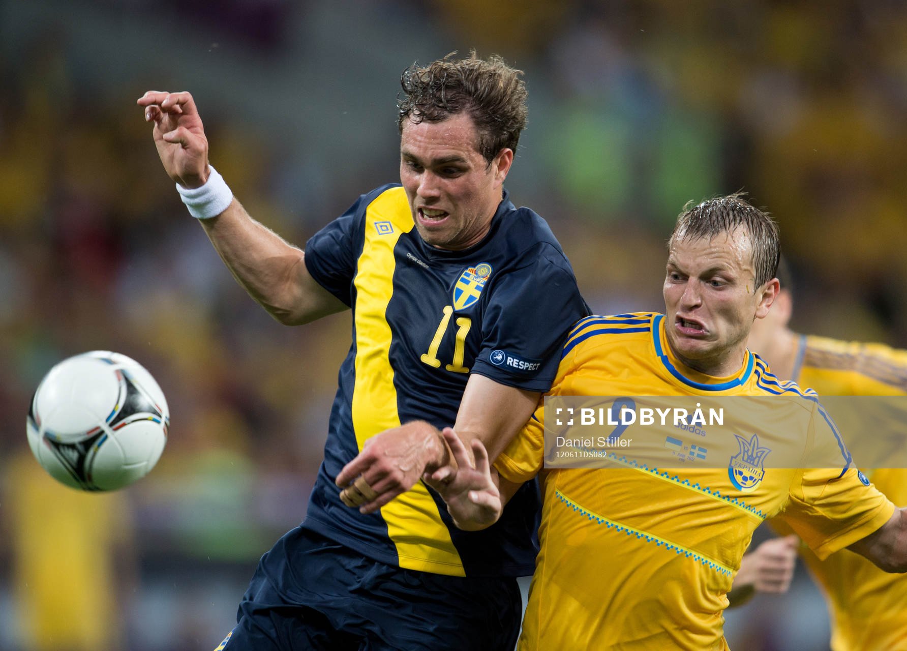 Johan Elmander, Sverige. Oleh Gusev, Ukraina