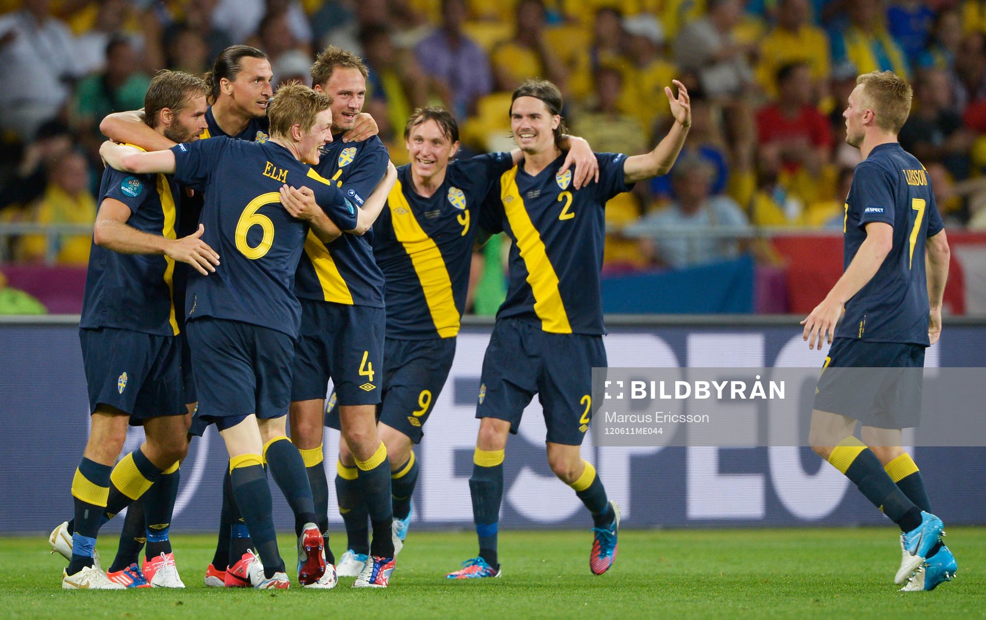 Zlatan Ibrahimovic,  Sverige jubel 1-0