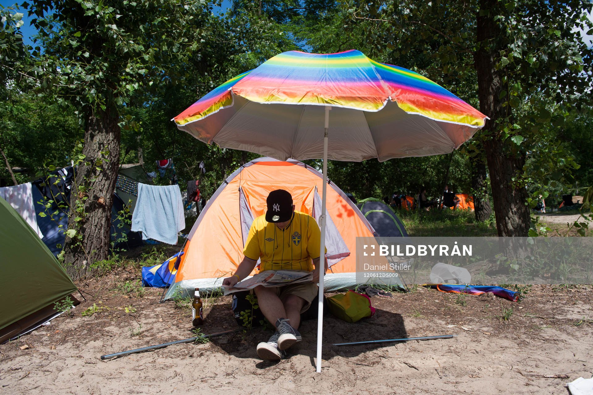 Svenskar softar på Camp Sweden dagen