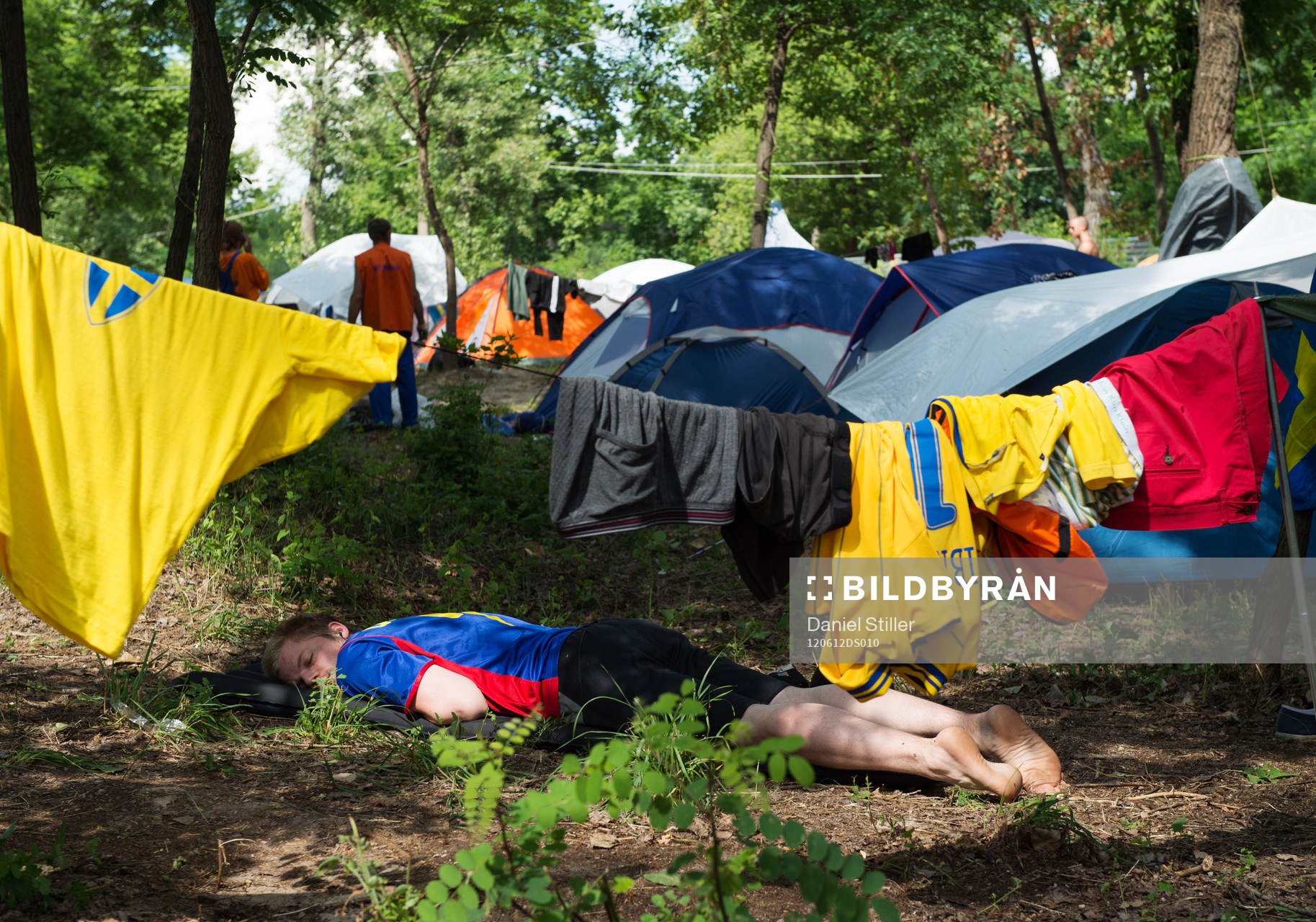 Svenskar softar på Camp Sweden dagen