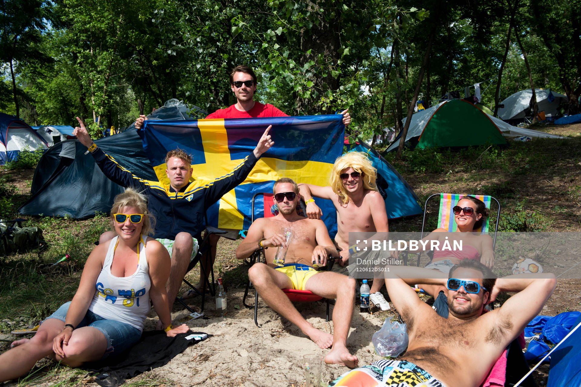 Svenskar softar på Camp Sweden dagen
