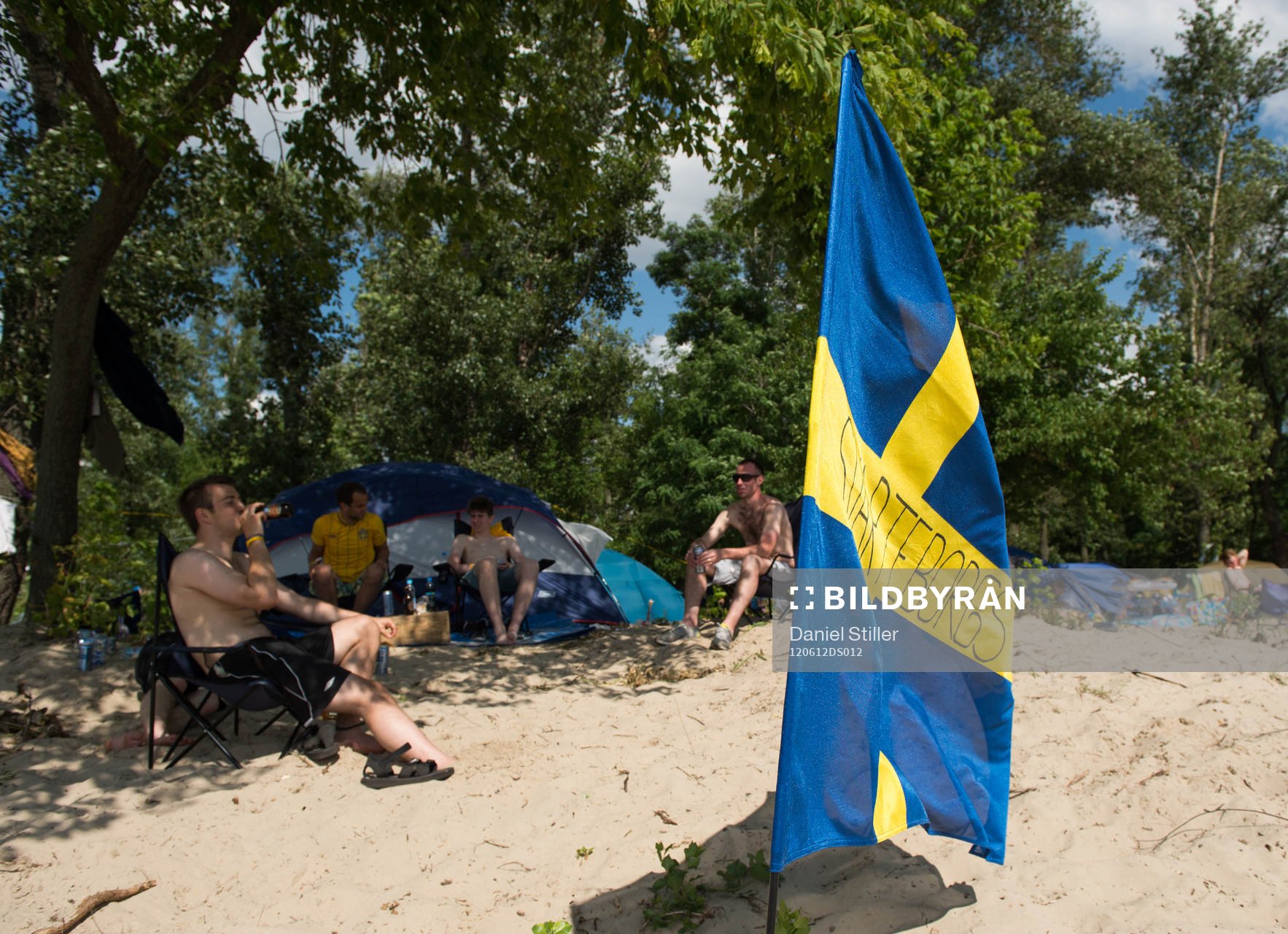 Svenskar softar på Camp Sweden dagen