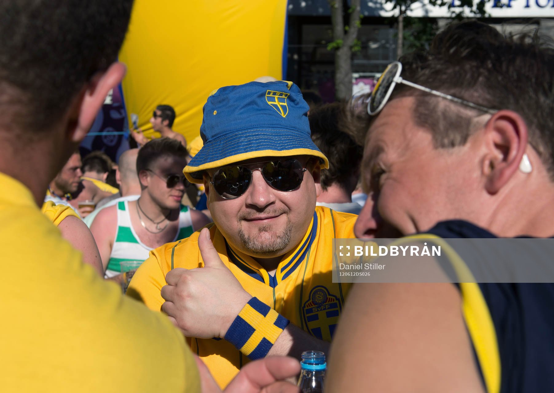 Swedish Corner i Fanzone, supporter, Sverige