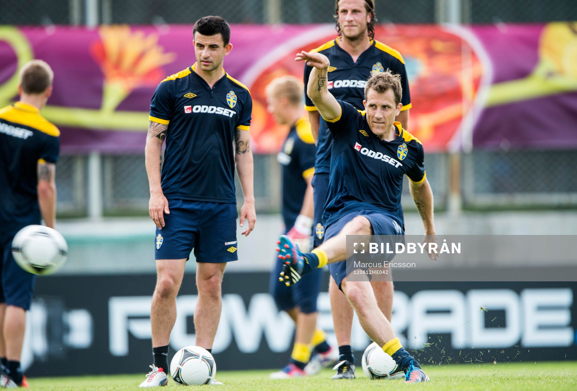 Tobias Hysén tränar frispark