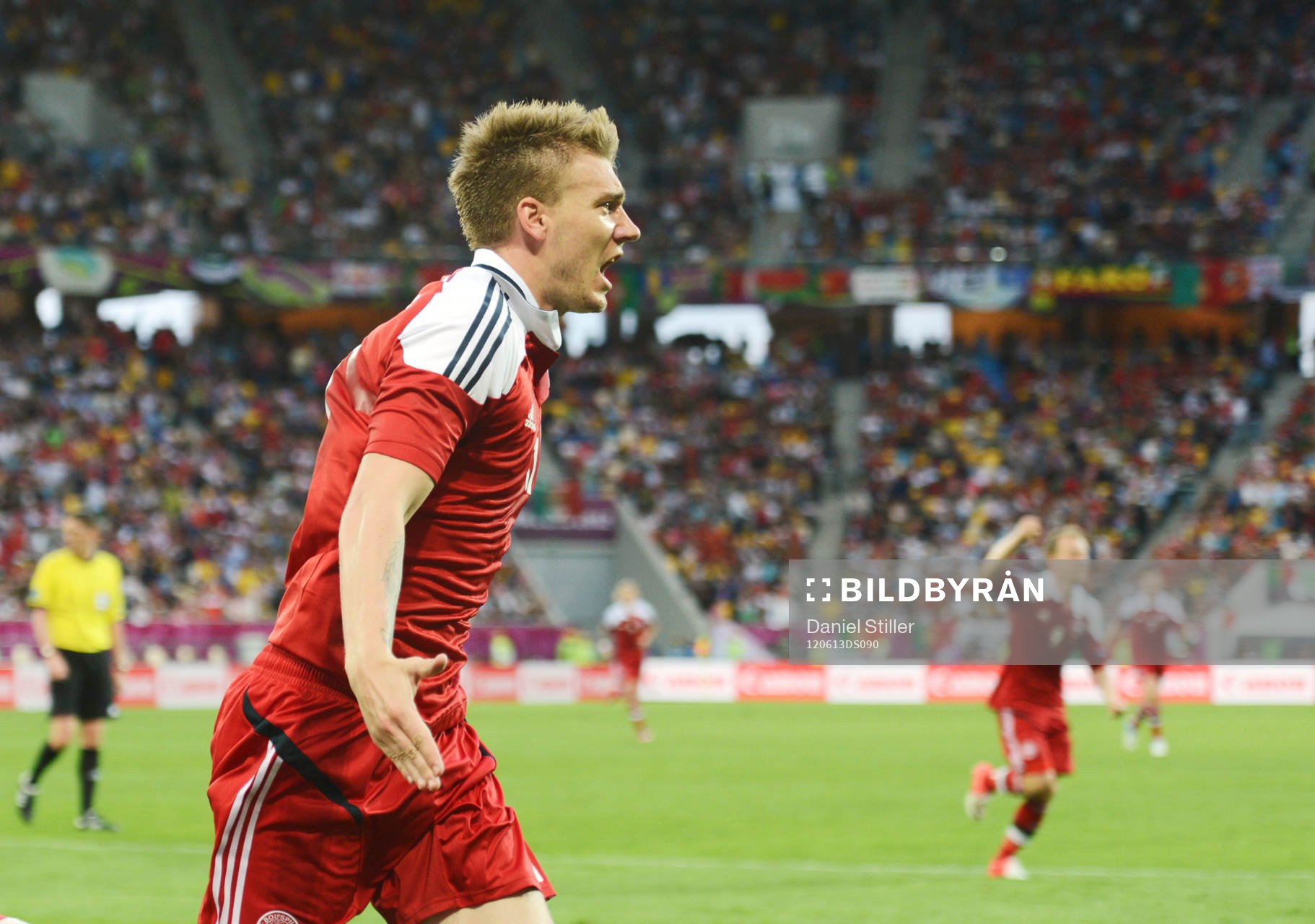 Nicklas Bendtner, Danmark, glädje, jubel