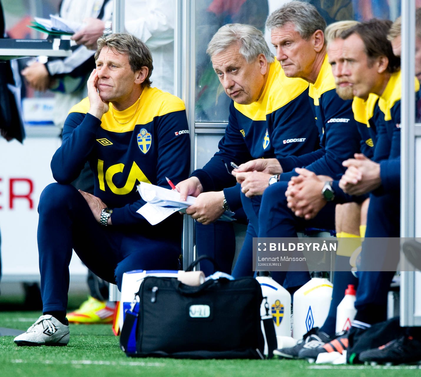 Håkan Ericson och Tommy Söderberg, förbundskapten,