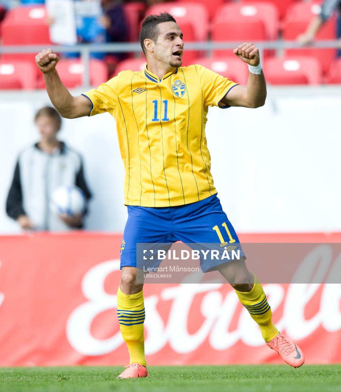2-0 Mervan Celik, Sverige, jubel